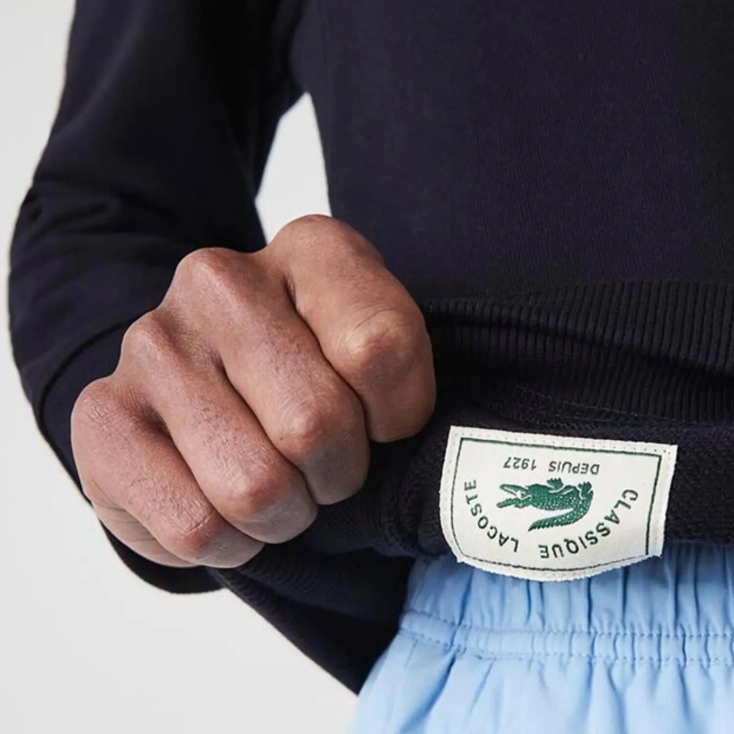 Sweatshirt Unisexe Classique Bleu Marine Lacoste 7582 6/7