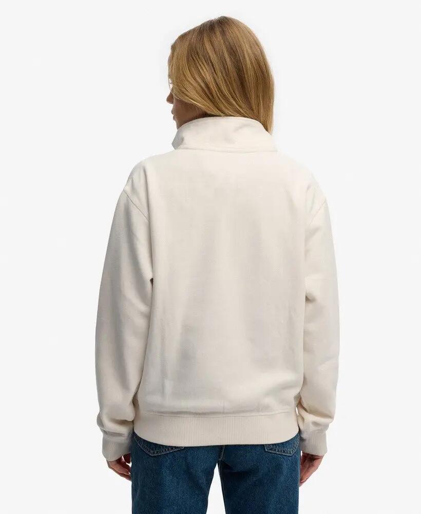 superdry Essential Logo Half Zip felpa con mezza zip 5/6