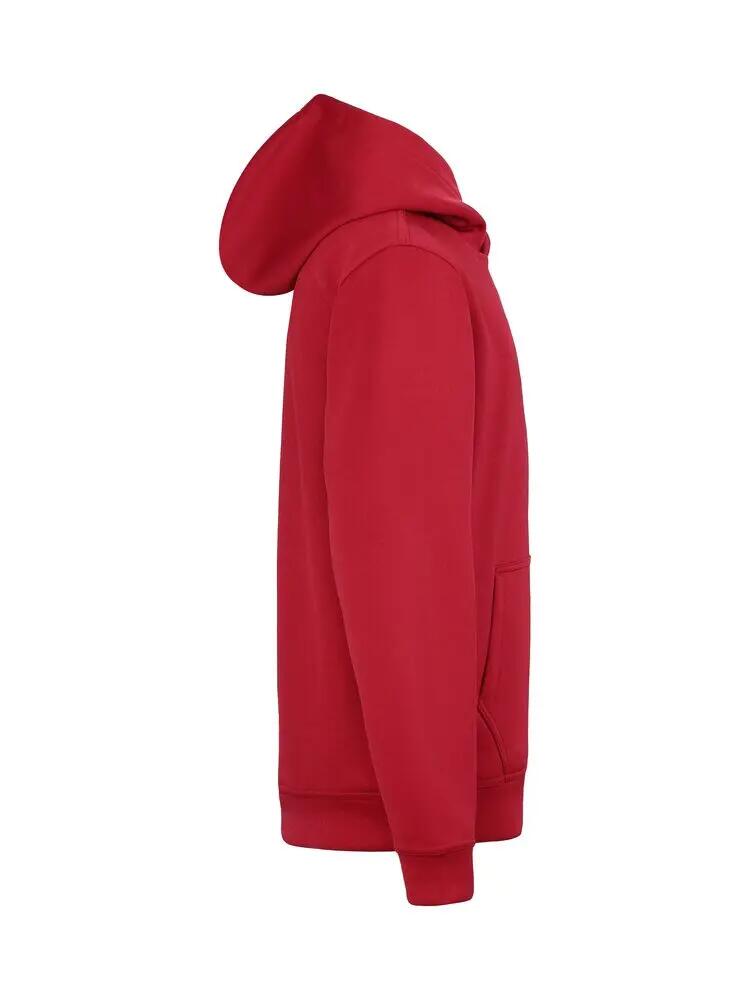 clique Miami Hoody Junior - Felpa con cappuccio rossa in cotone e poliestere 3/4