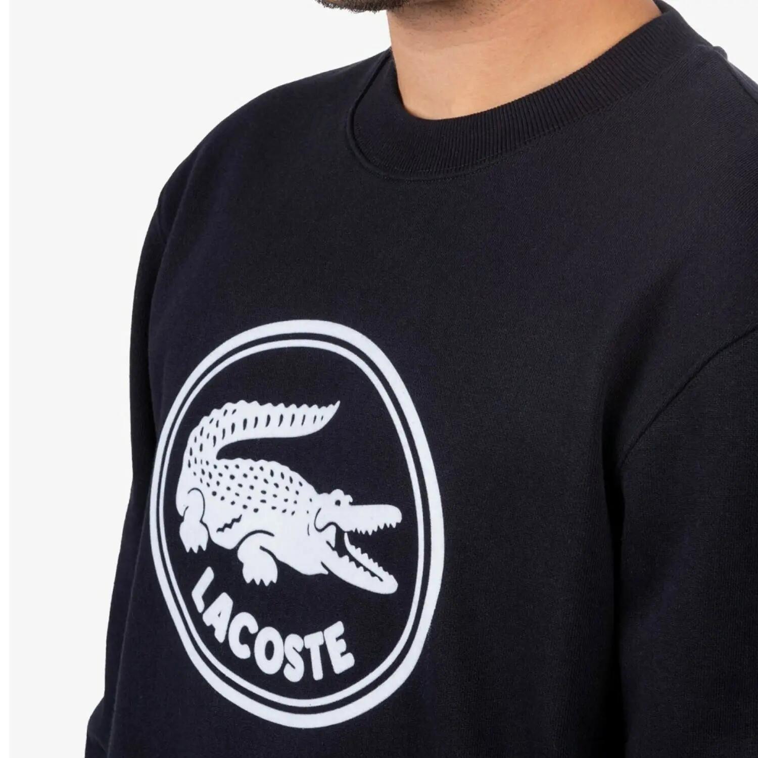 Sweatshirt Unisexe Classique Bleu Marine Lacoste 7582 5/7