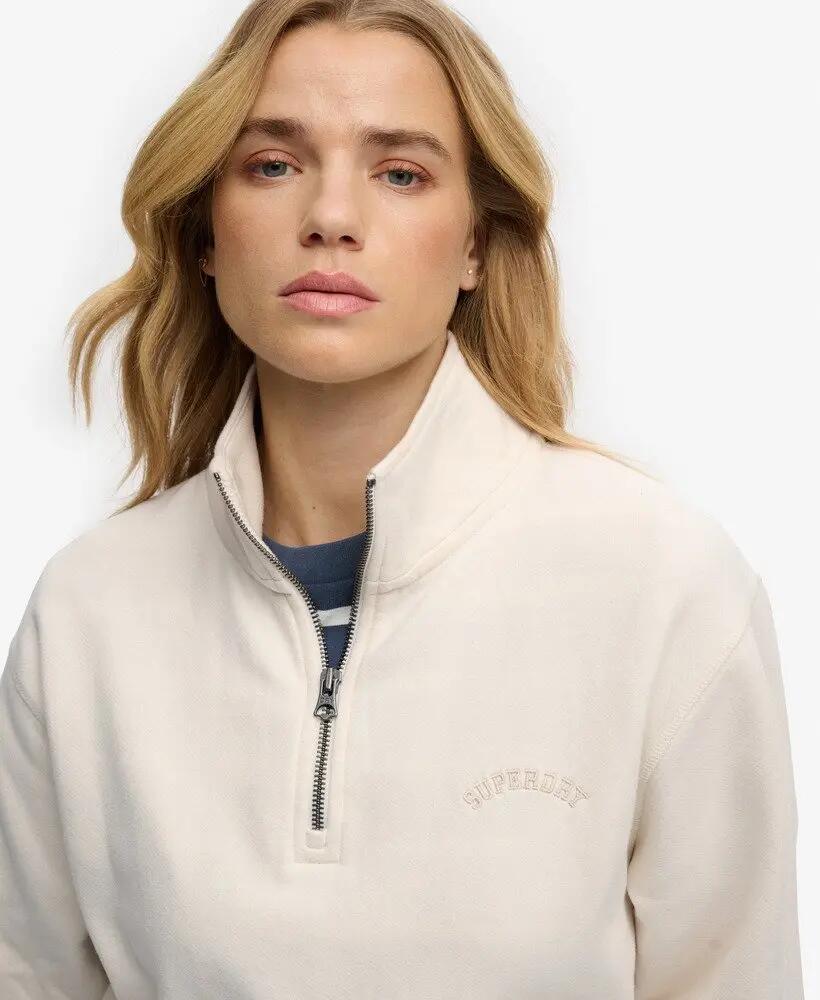 superdry Essential Logo Half Zip felpa con mezza zip 4/6