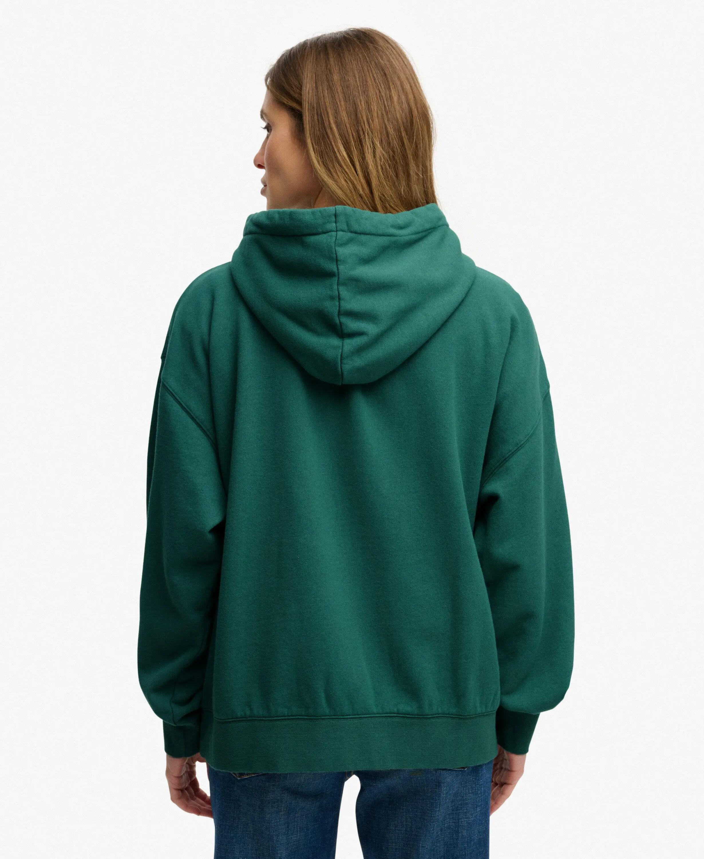 superdry Hoodie Luxe Casual bordado corte oversize 5/6