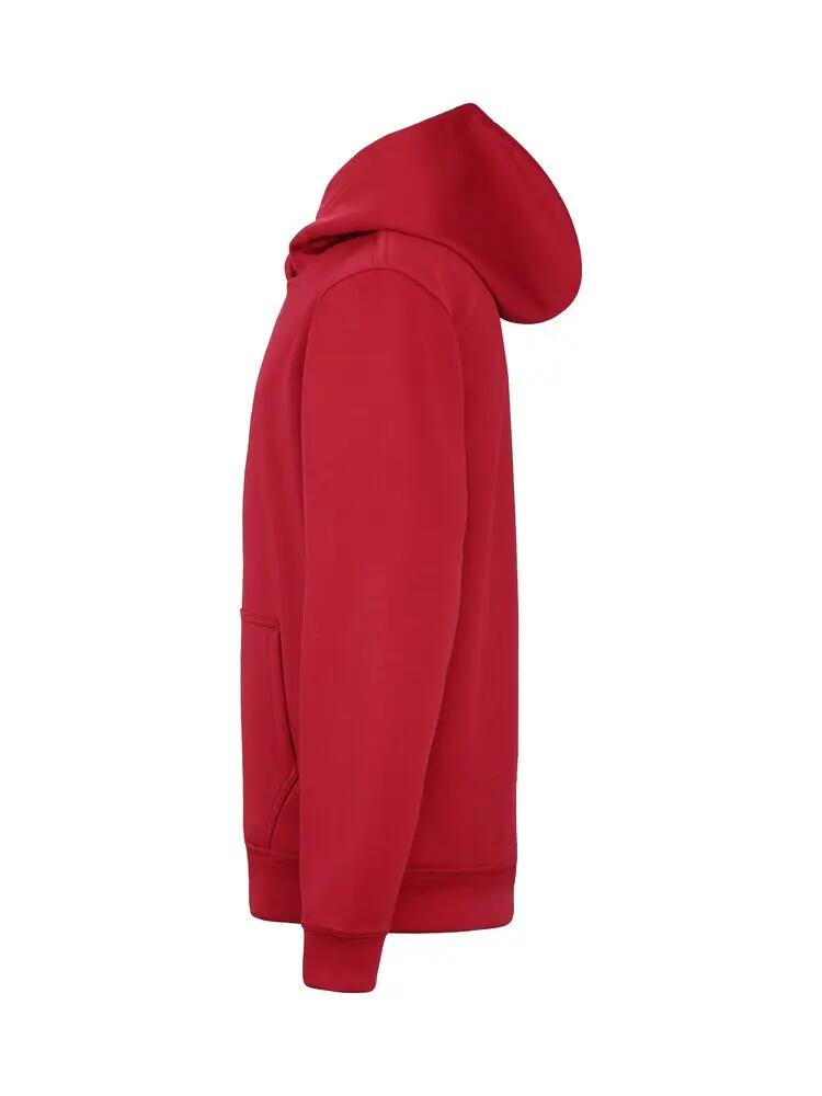 clique Miami Hoody Junior - Felpa con cappuccio rossa in cotone e poliestere 2/4