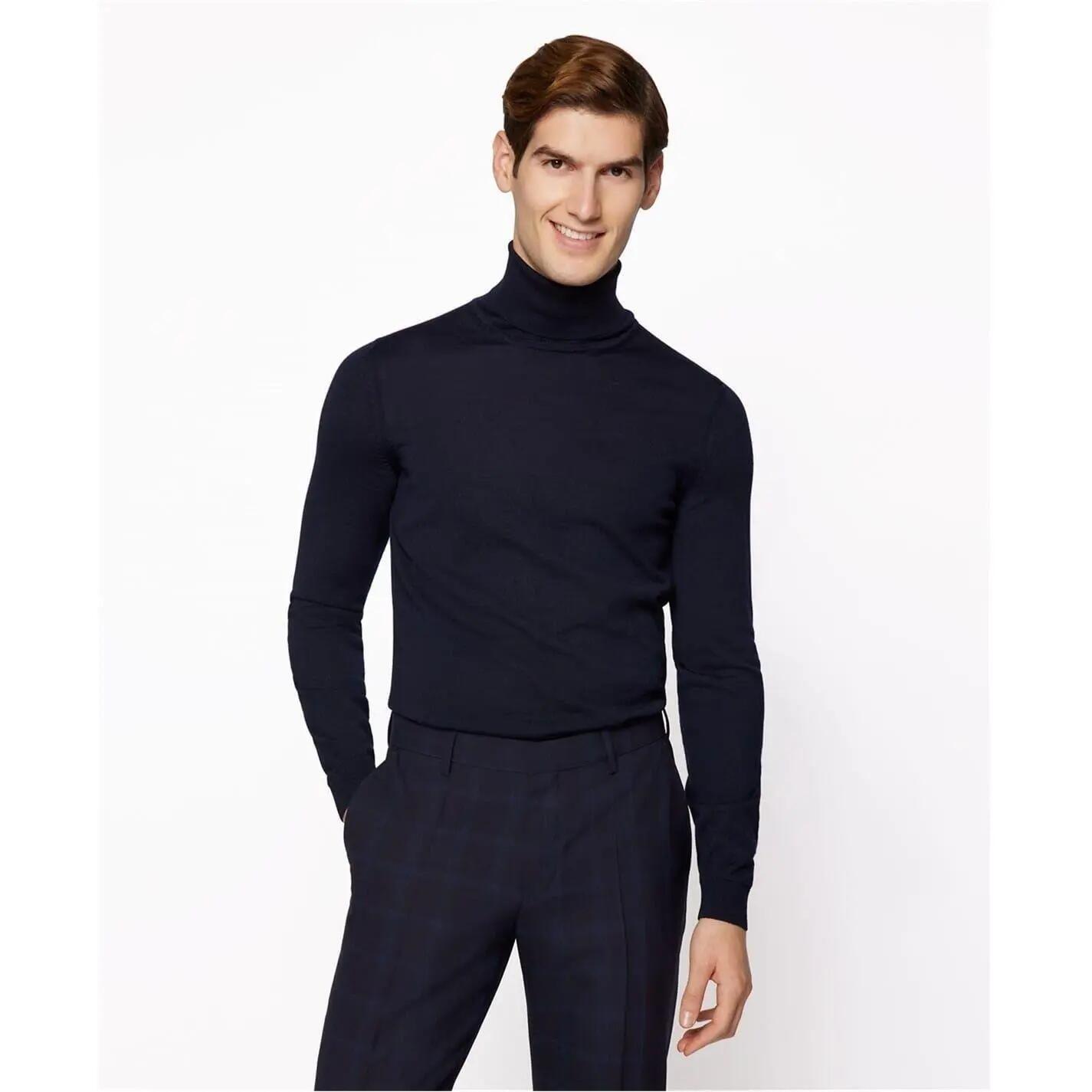 Pull MUSSOP Homme (Bleu Foncé) 2/5