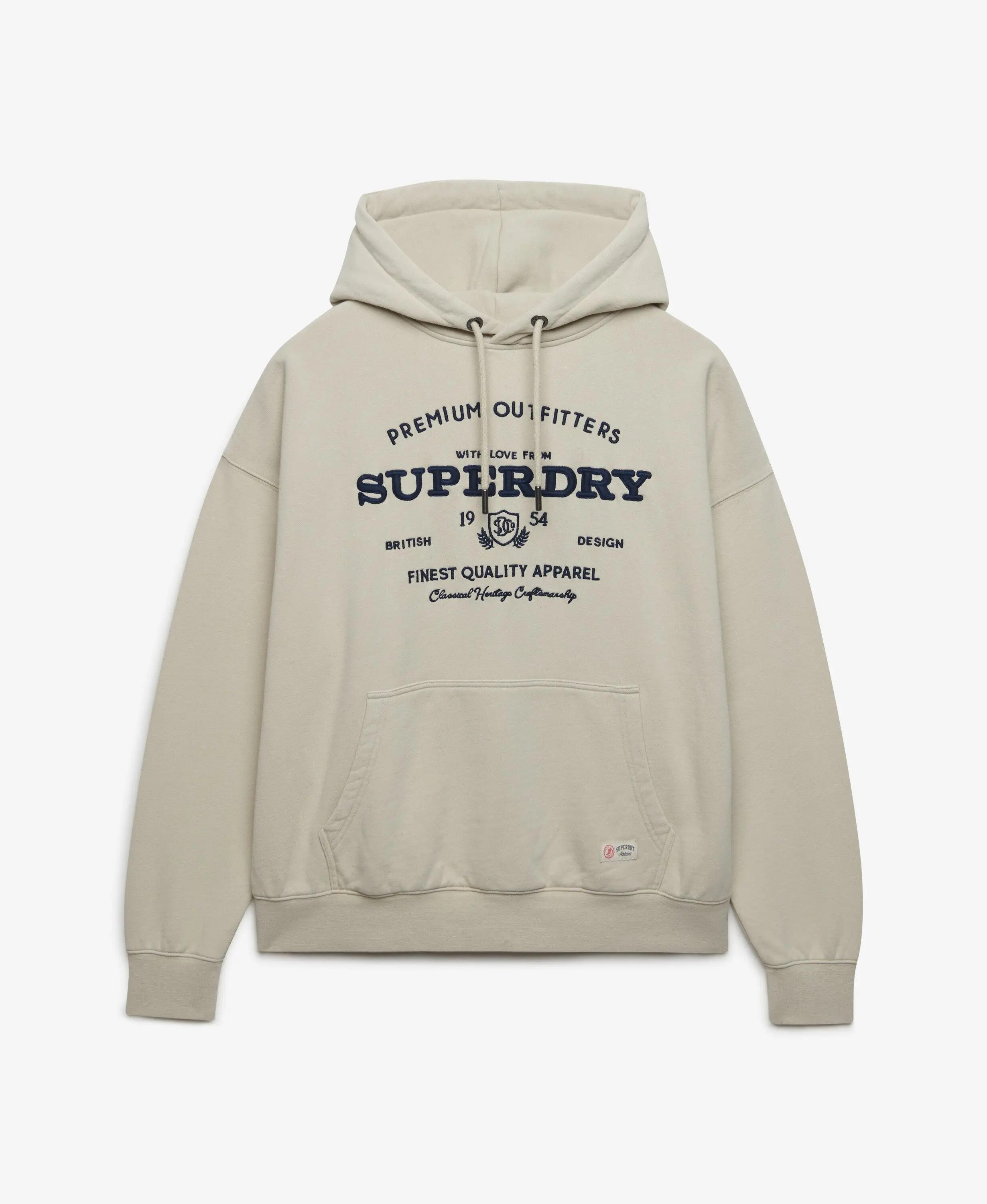 superdry Luxe Casual Hoodie bordada corte relaxed 7/7