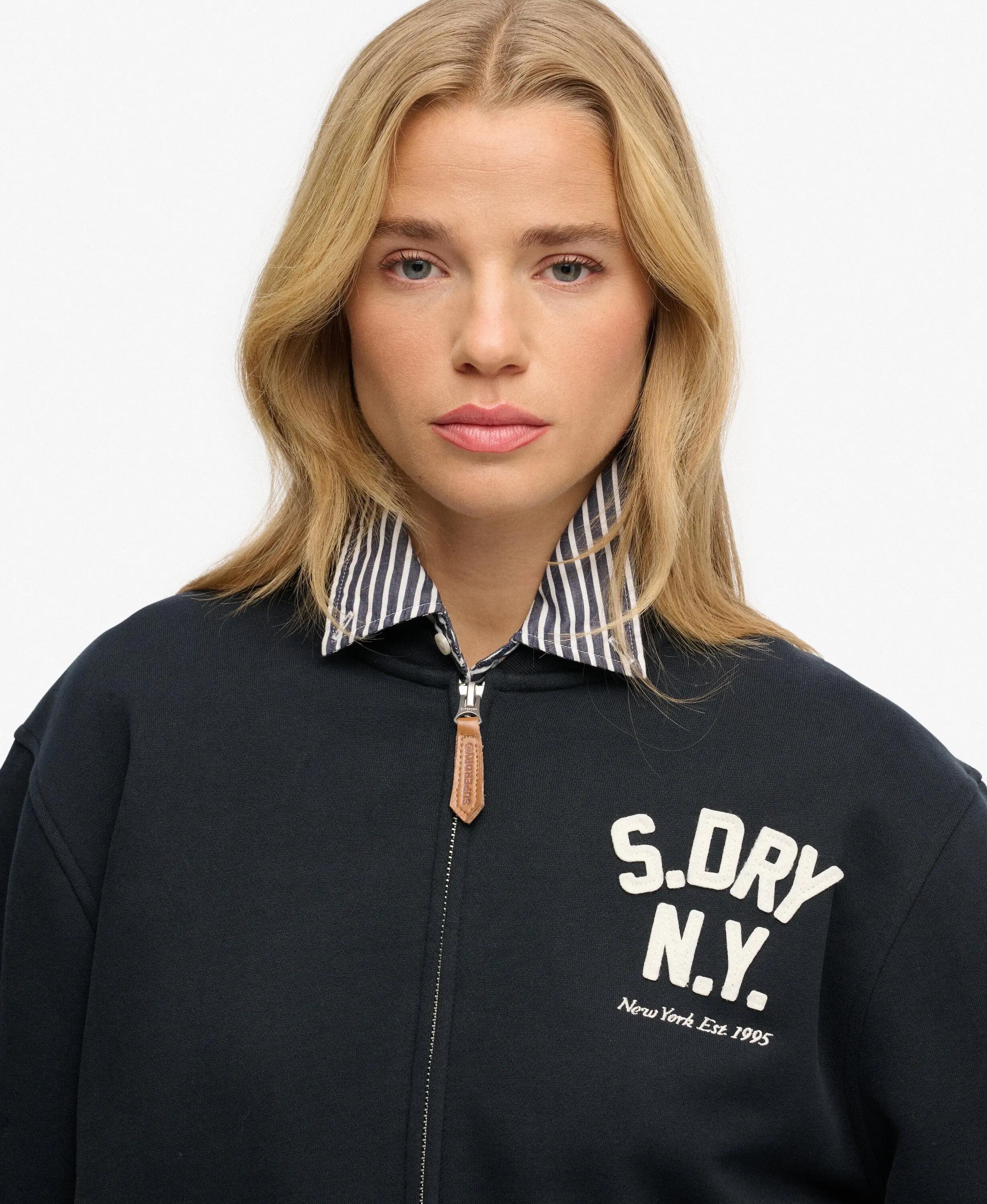 superdry Country Club Jersey Bomber - vestibilità boxy, applicazione – ECLIPSE 4/5