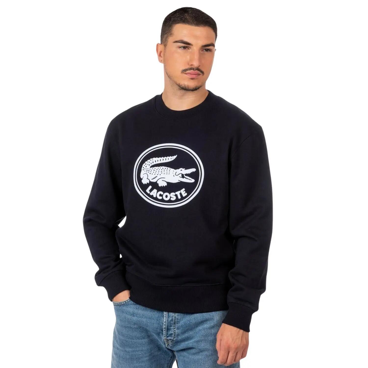 Sweatshirt Unisexe Classique Bleu Marine Lacoste 7582 3/7