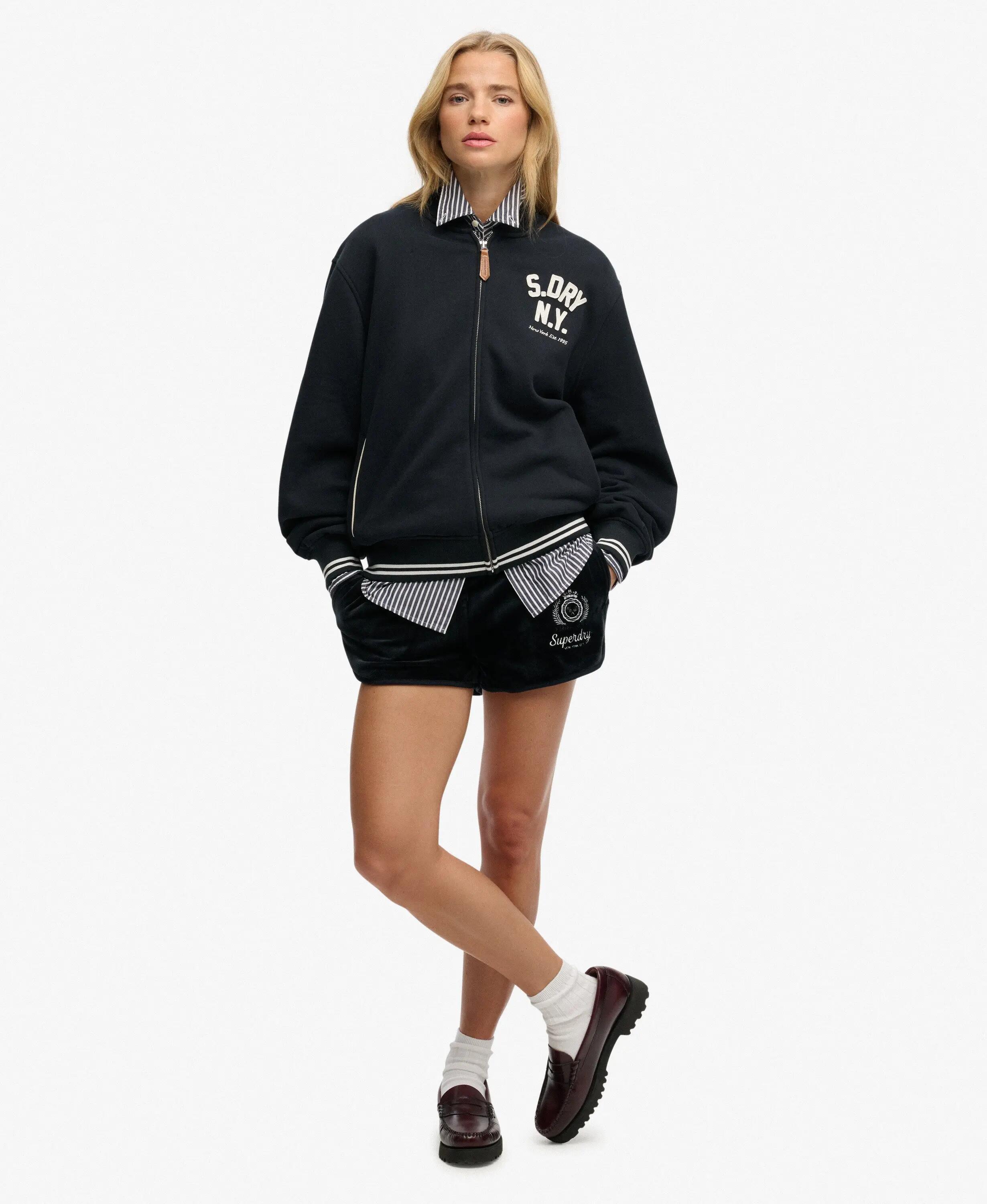 superdry Country Club Jersey Bomber - vestibilità boxy, applicazione – ECLIPSE 3/5