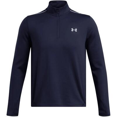 Top Allenamento Cerniera Ad Un Quarto Uomo Under Armour Vanish Cold Weather Blu
