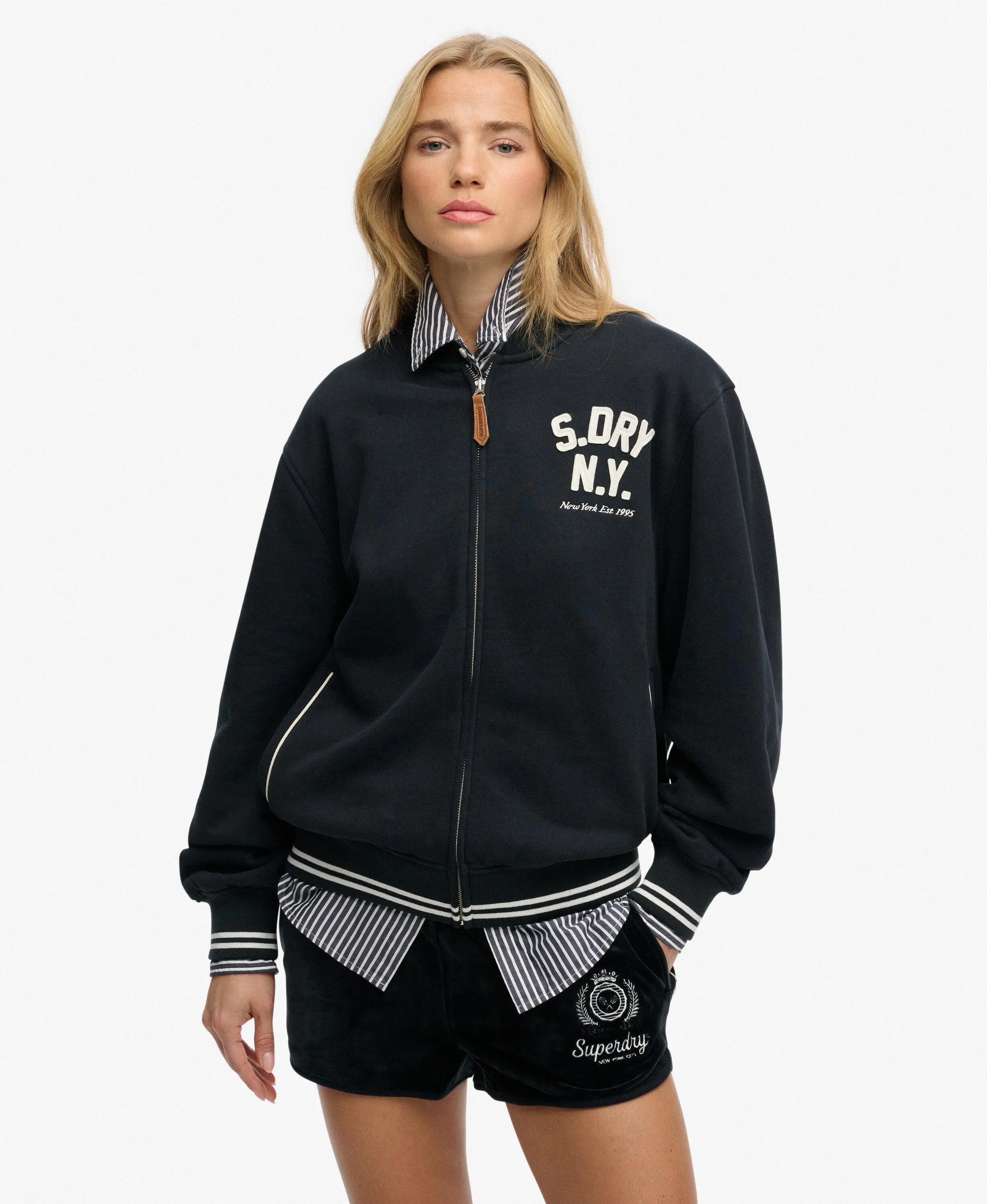 superdry Country Club Jersey Bomber - vestibilità boxy, applicazione – ECLIPSE 2/5