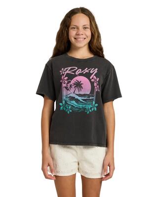 Übergroßes t-shirt eveoversize washed schwarz meisjes 4-16