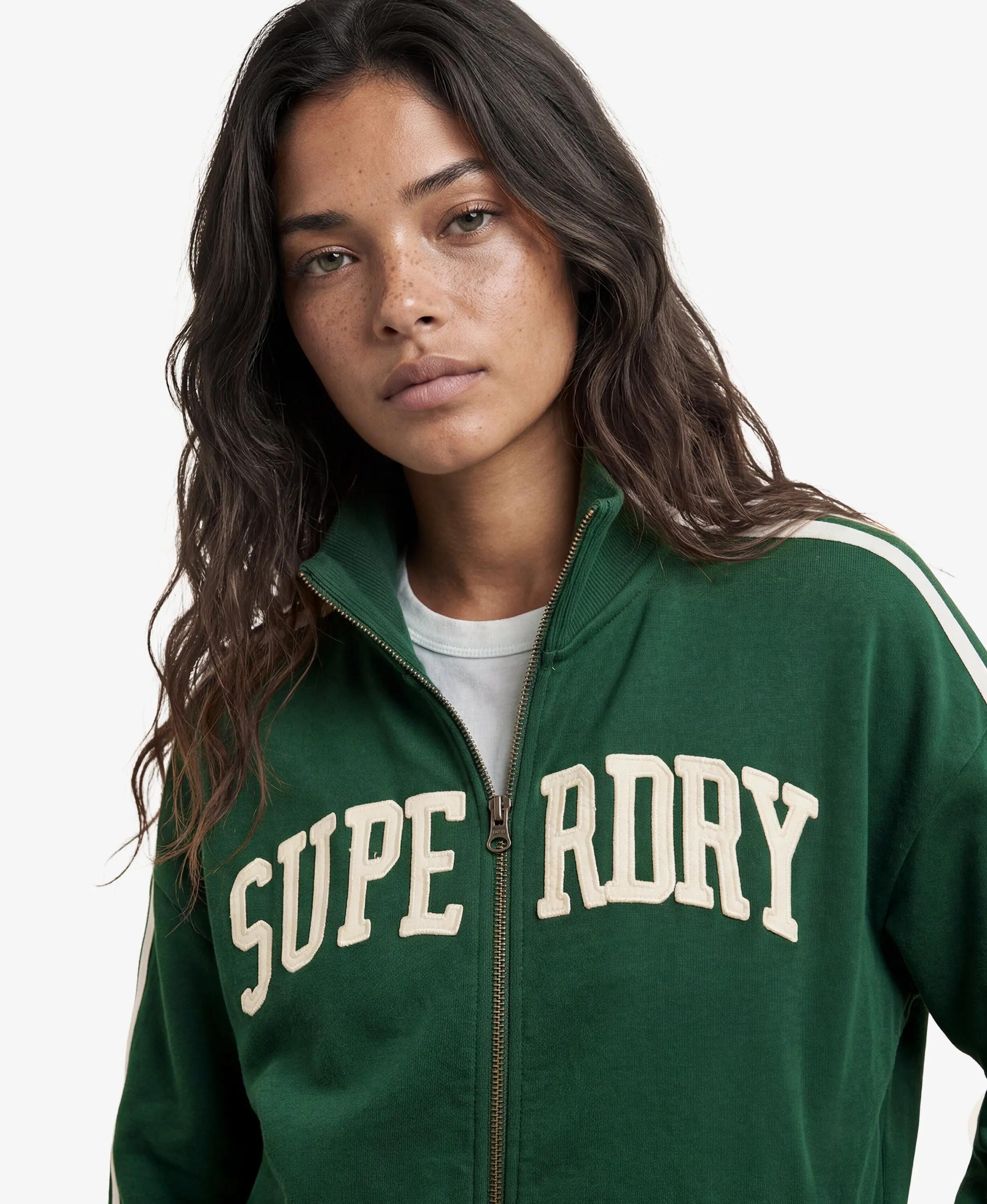 superdry Top de treino com fecho Athletic Essentials oversized em 100% algodão 4/7