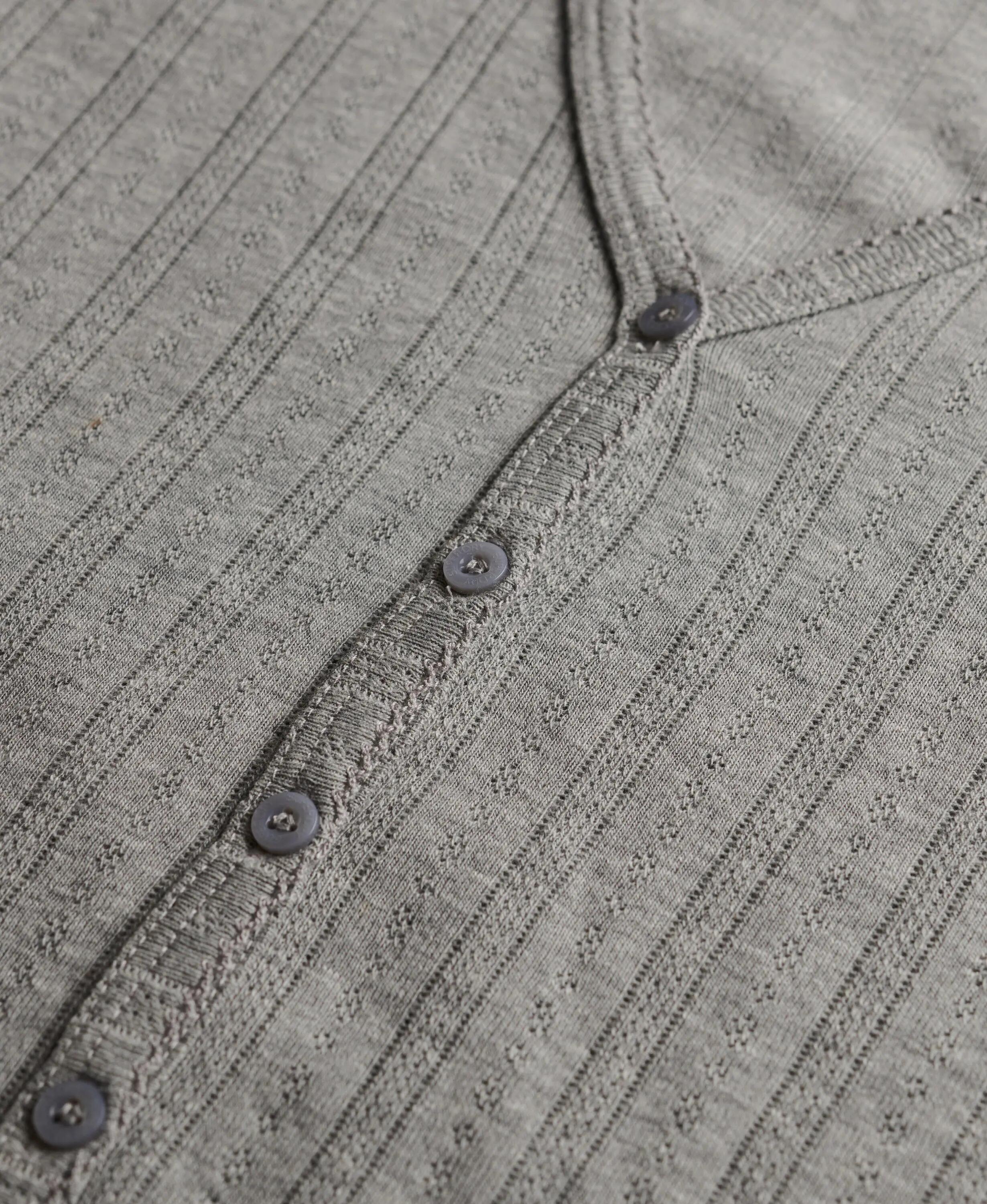 superdry Athletic Essential Pointelle Cardigan van biologisch katoen – GREY MARL 6/7