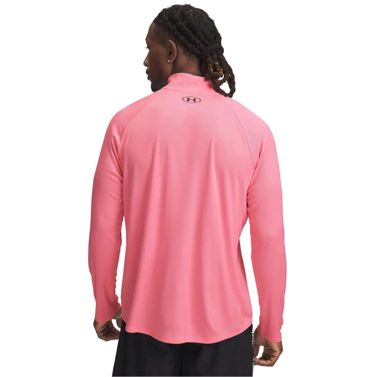 Tech Top Mezza Cerniera Uomo Under Armour Rosa 4/4