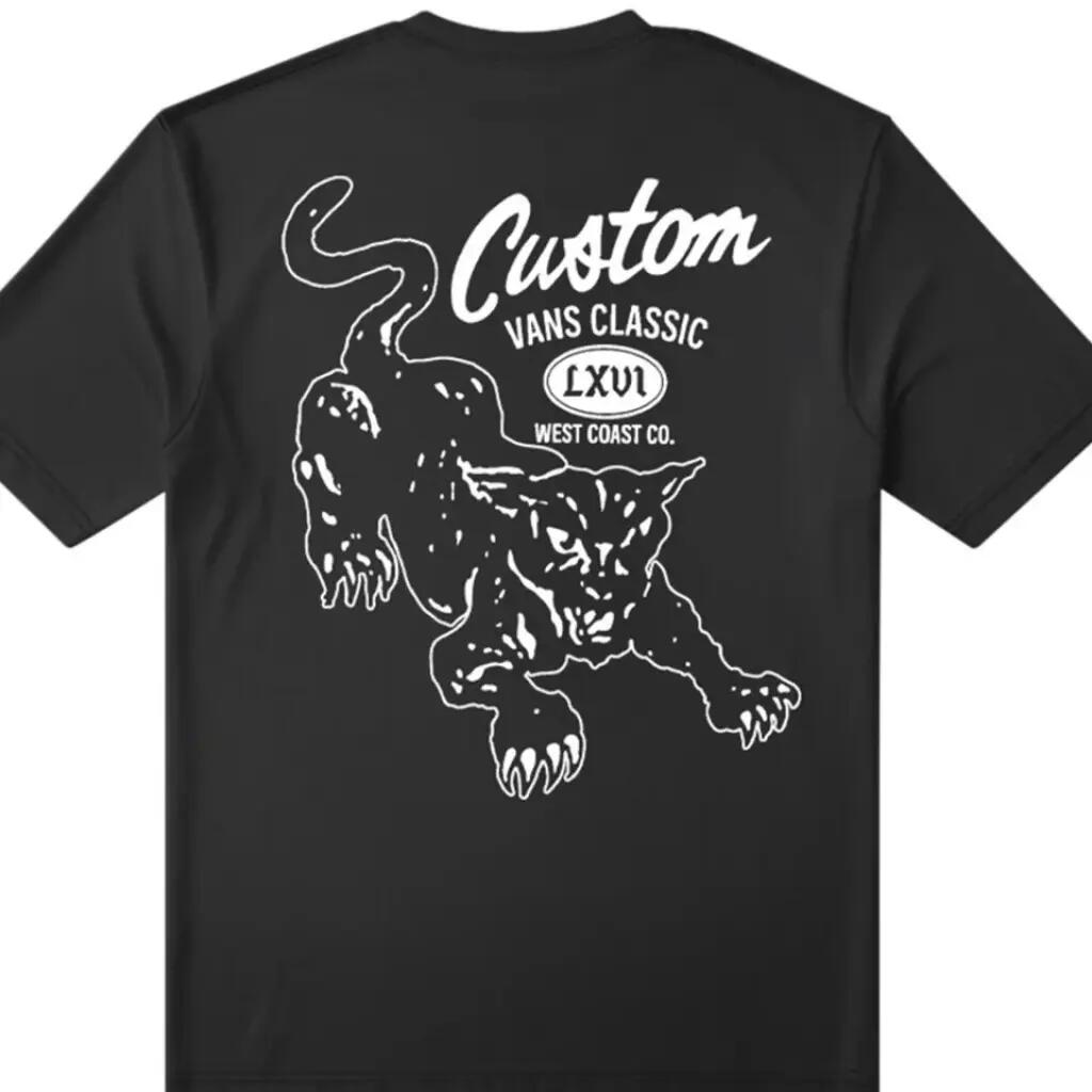 VN000X2SBLK1 CUSTOM CAT TEE 2/5