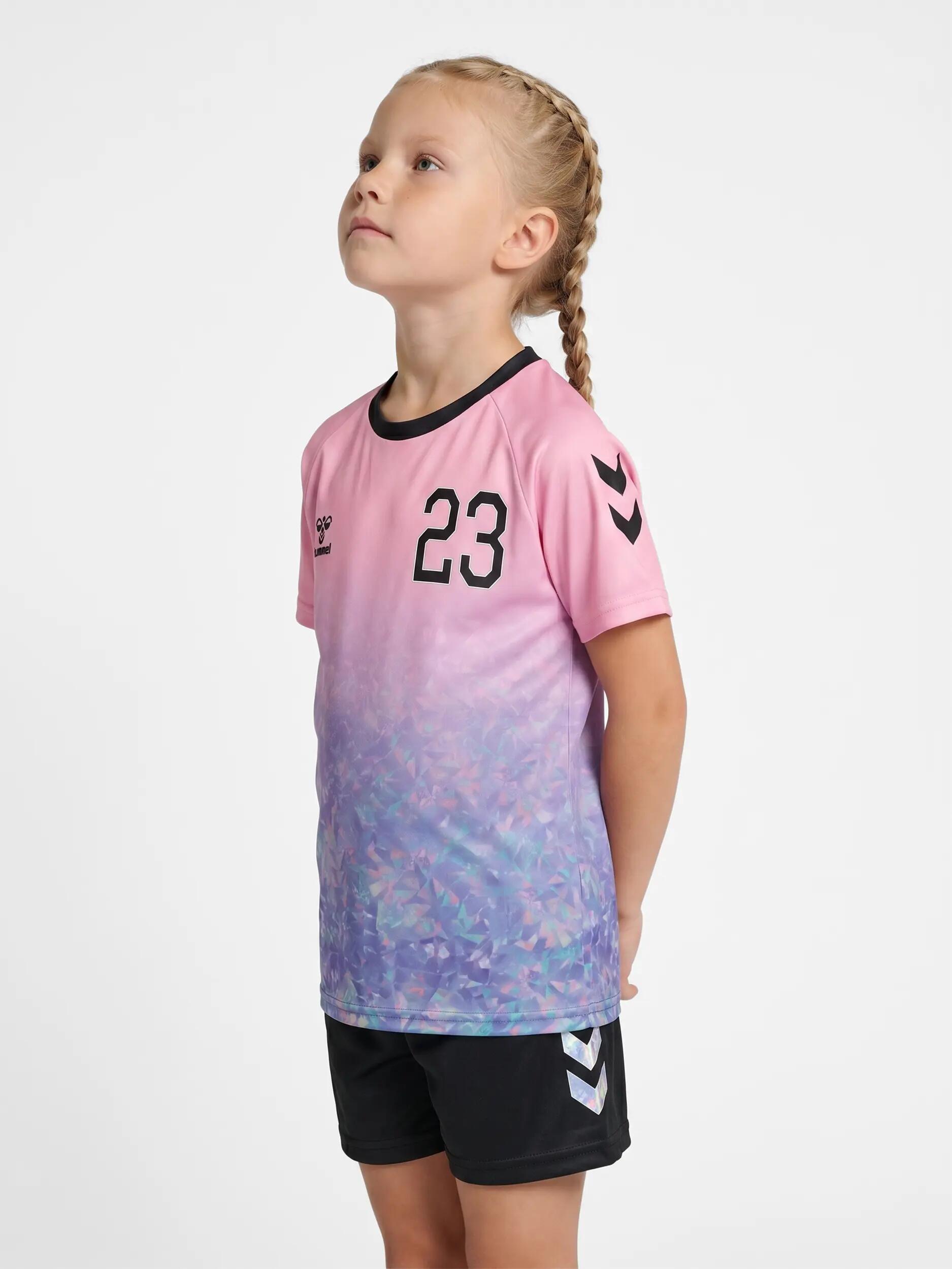 hummel T-shirt hmlSHIMMER maniche corte con effetto shimmer 4/4