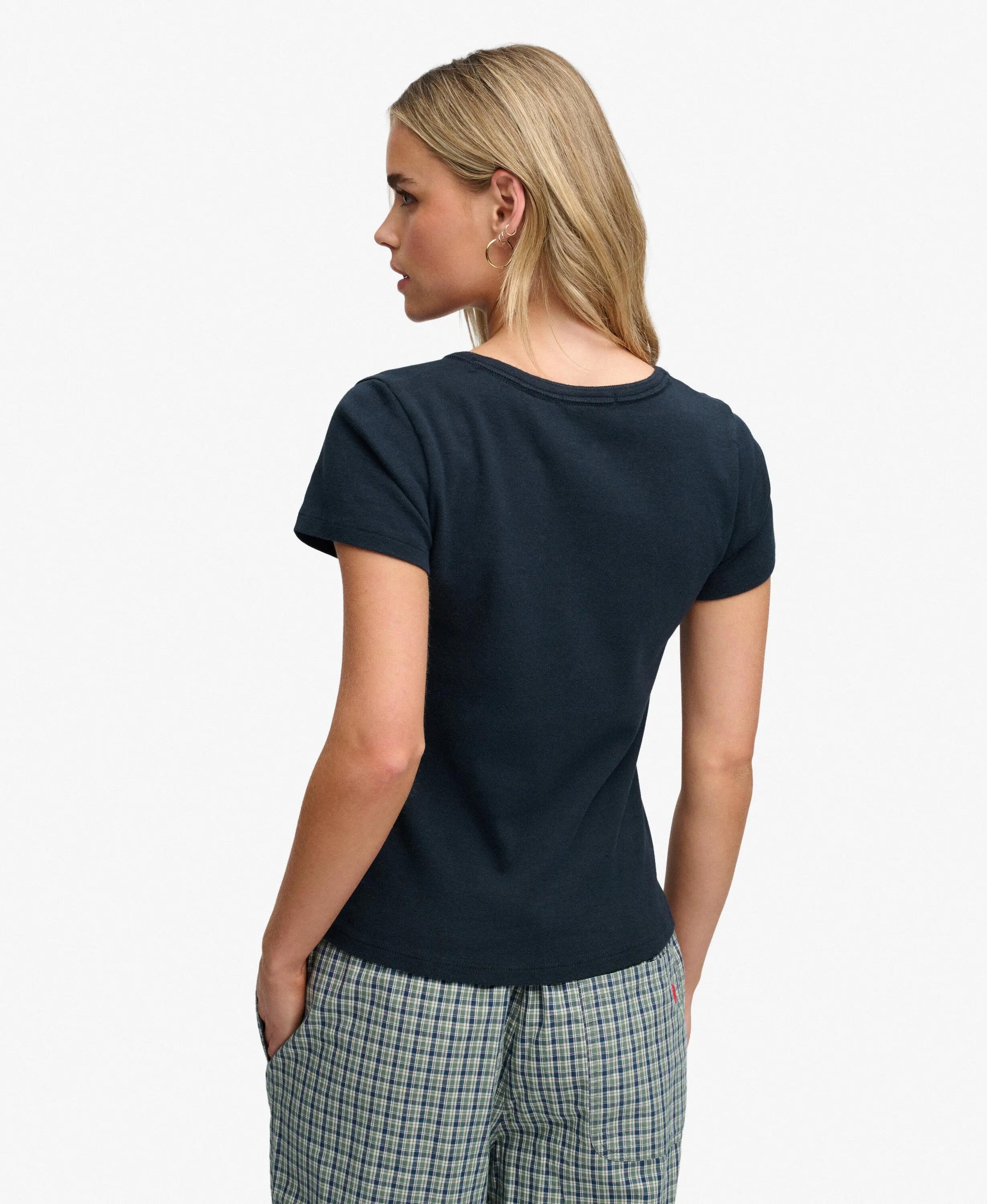 superdry T‑shirt Athletic Essentials con bottoni – slim, 100% cotone 5/6