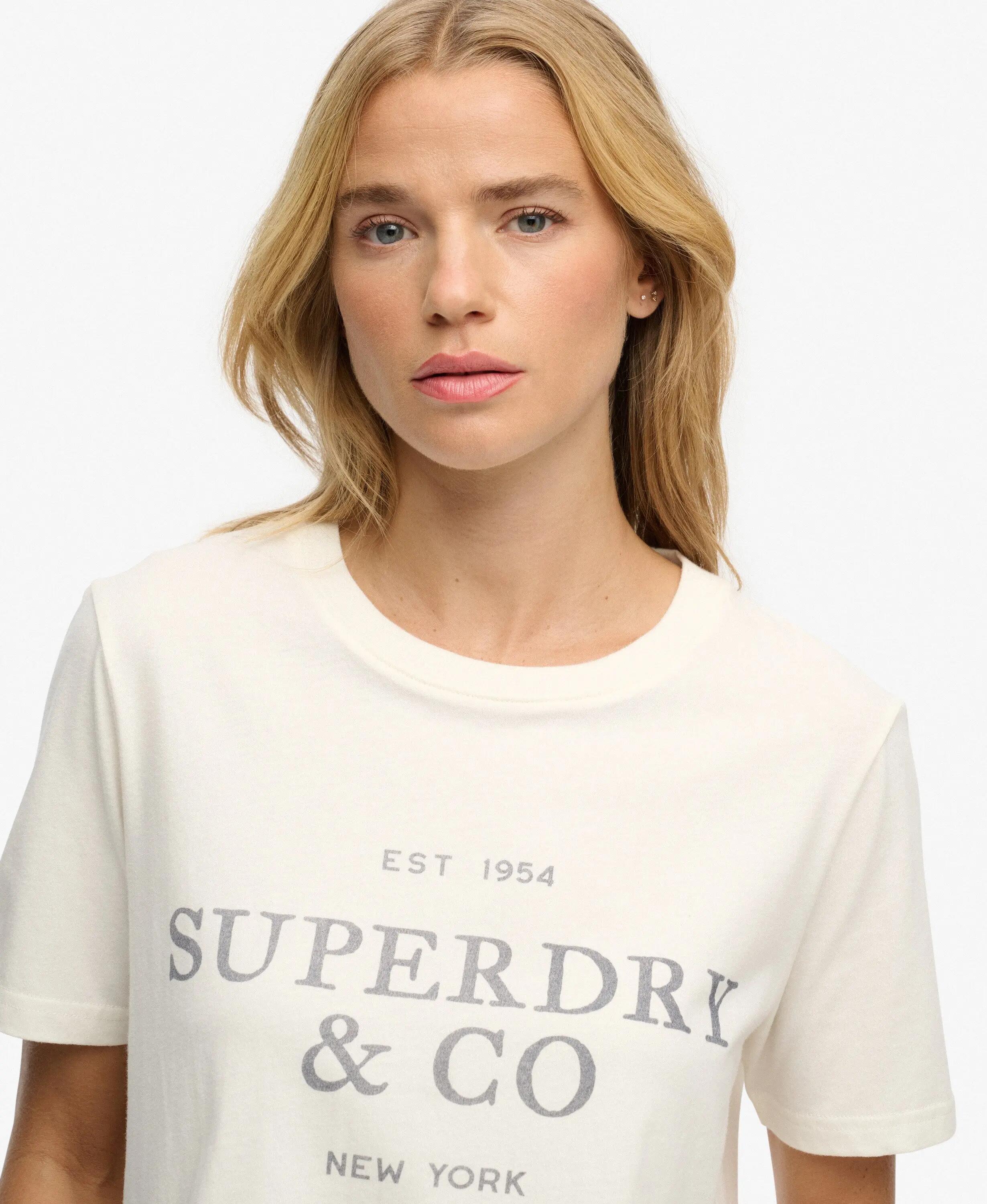 superdry Luxe Casual Relaxed T‑Shirt – 100% algodão, corte relaxed 4/6