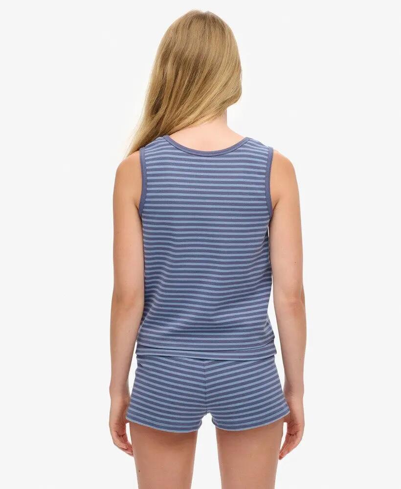 superdry débardeur Athletic Essentials à rayures en jersey 5/6