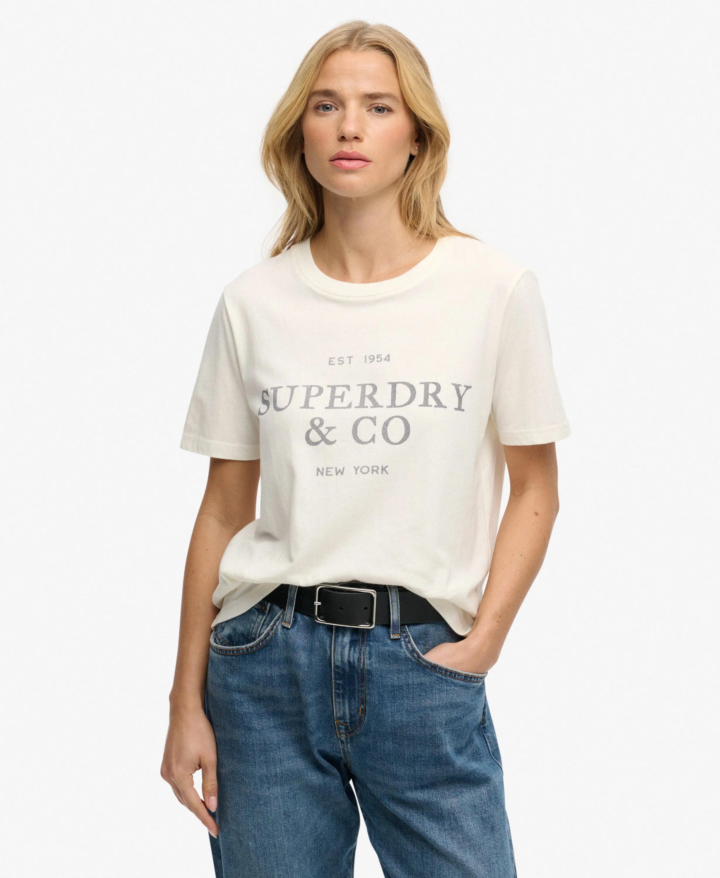 superdry Luxe Casual Relaxed T‑Shirt – 100% algodão, corte relaxed 2/6