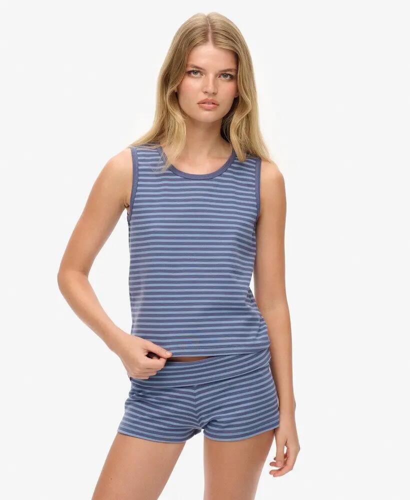 superdry débardeur Athletic Essentials à rayures en jersey 2/6