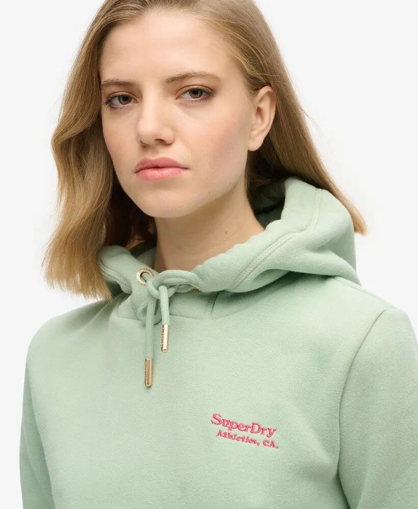 superdry Essential Logo Hoodie – sweat com capuz Sea Green 3/6