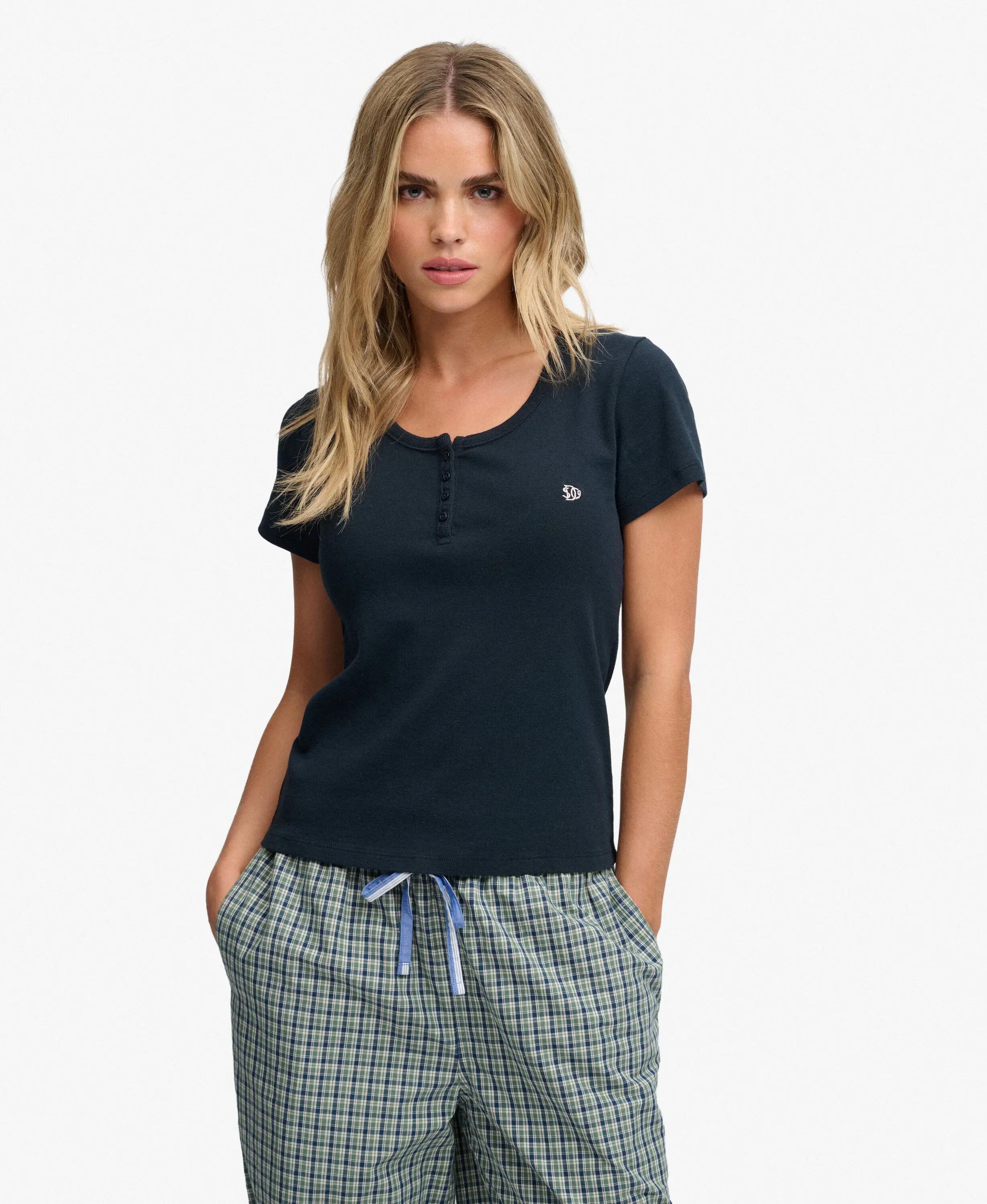 superdry T‑shirt Athletic Essentials con bottoni – slim, 100% cotone 2/6