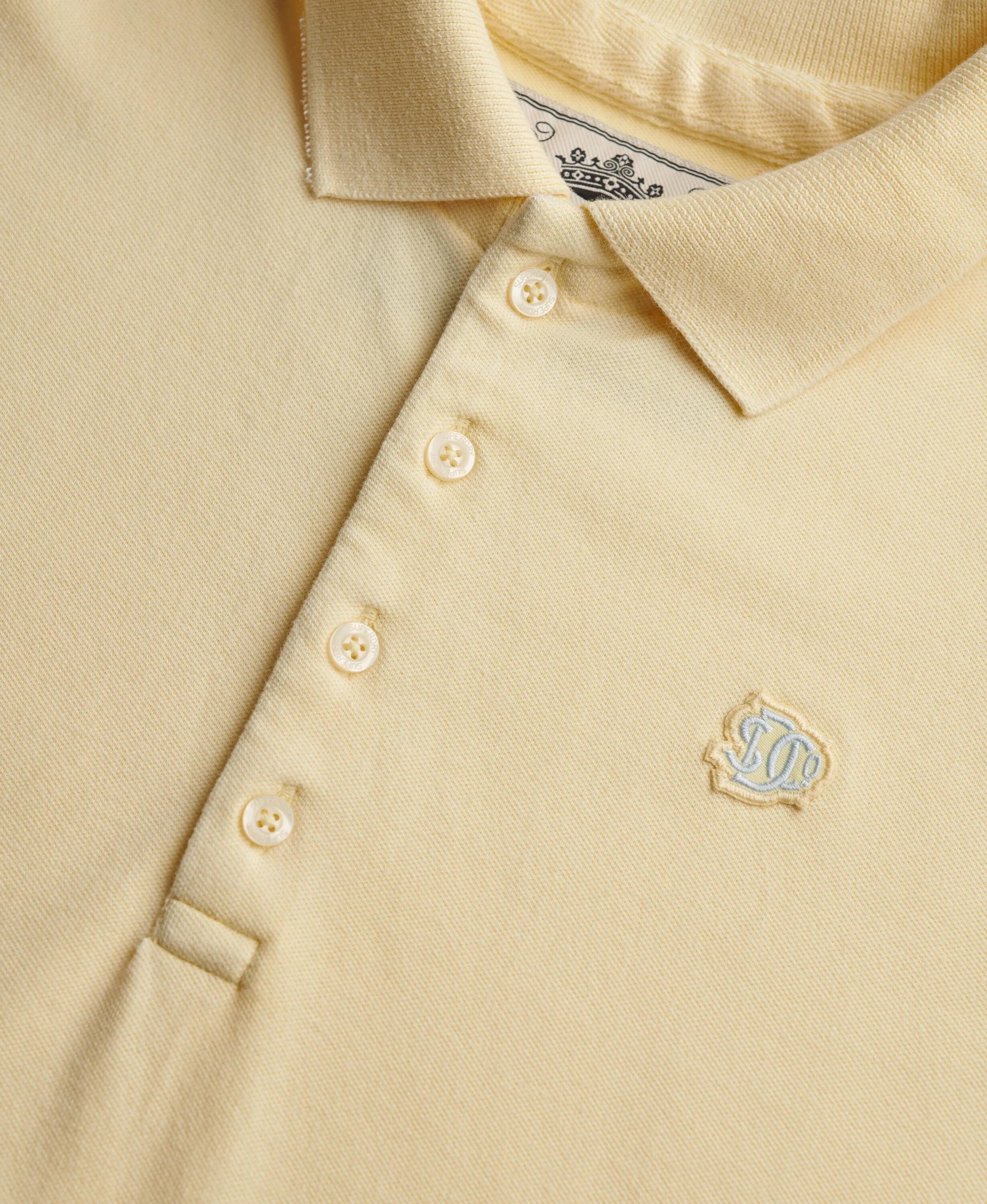 superdry Heritage Slim Fit polo van rekbare katoen 6/7