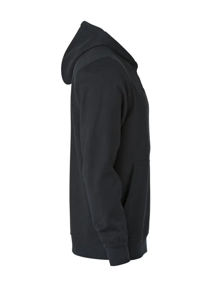 clique Basic Hoody Junior – felpa con cappuccio nera, tessuto anti-pilling 4/4