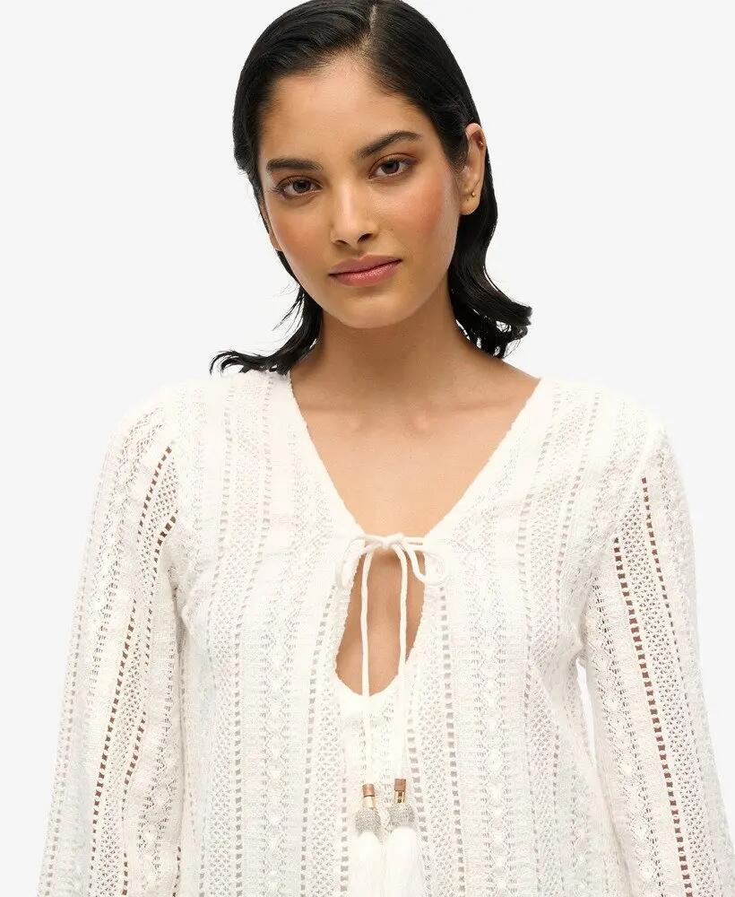 superdry Vestido curto Ibiza em renda - 100% algodão biológico 2/6