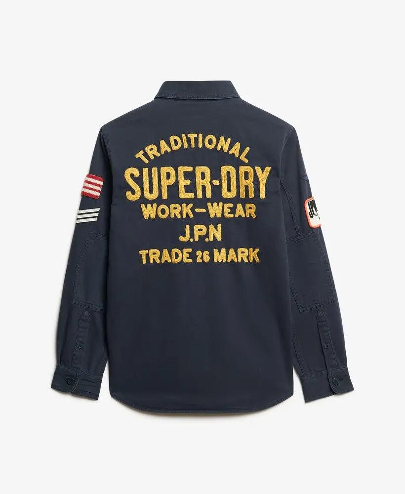 superdry Ls Scout Shirt — damesoverhemd 100% katoen, Eclipse Navy 7/7