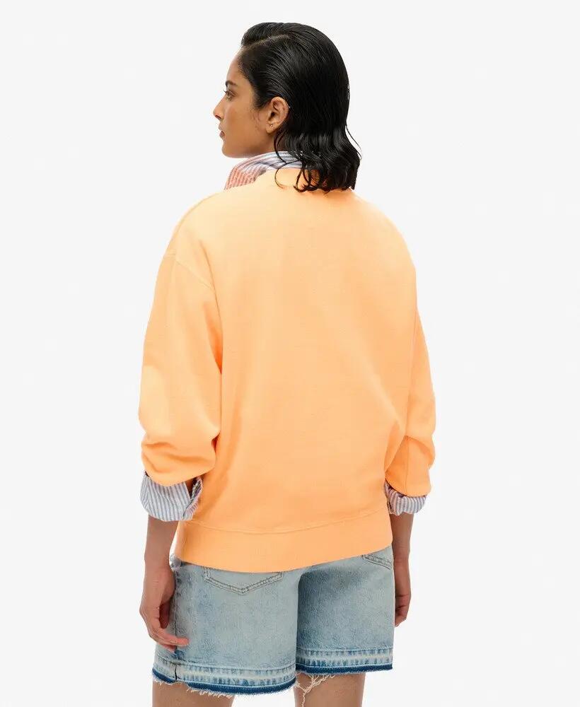 superdry Psych Surf Loose Crew sweatshirt mulher 100% algodão orgânico Pop 4/4