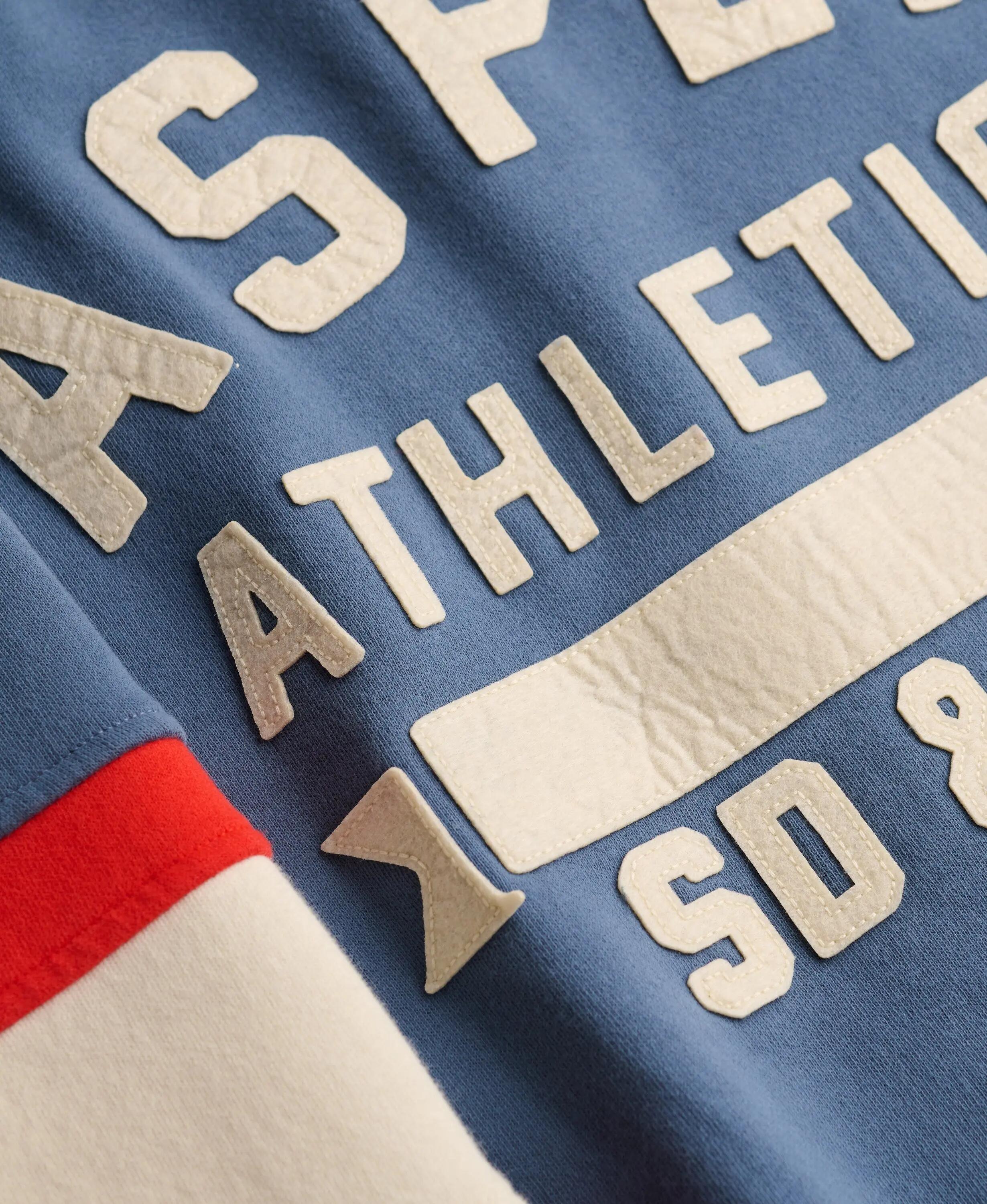 superdry Sweat-shirt Aspen Athletics Preppy Ski en coton mélangé – Dry Slate 6/7