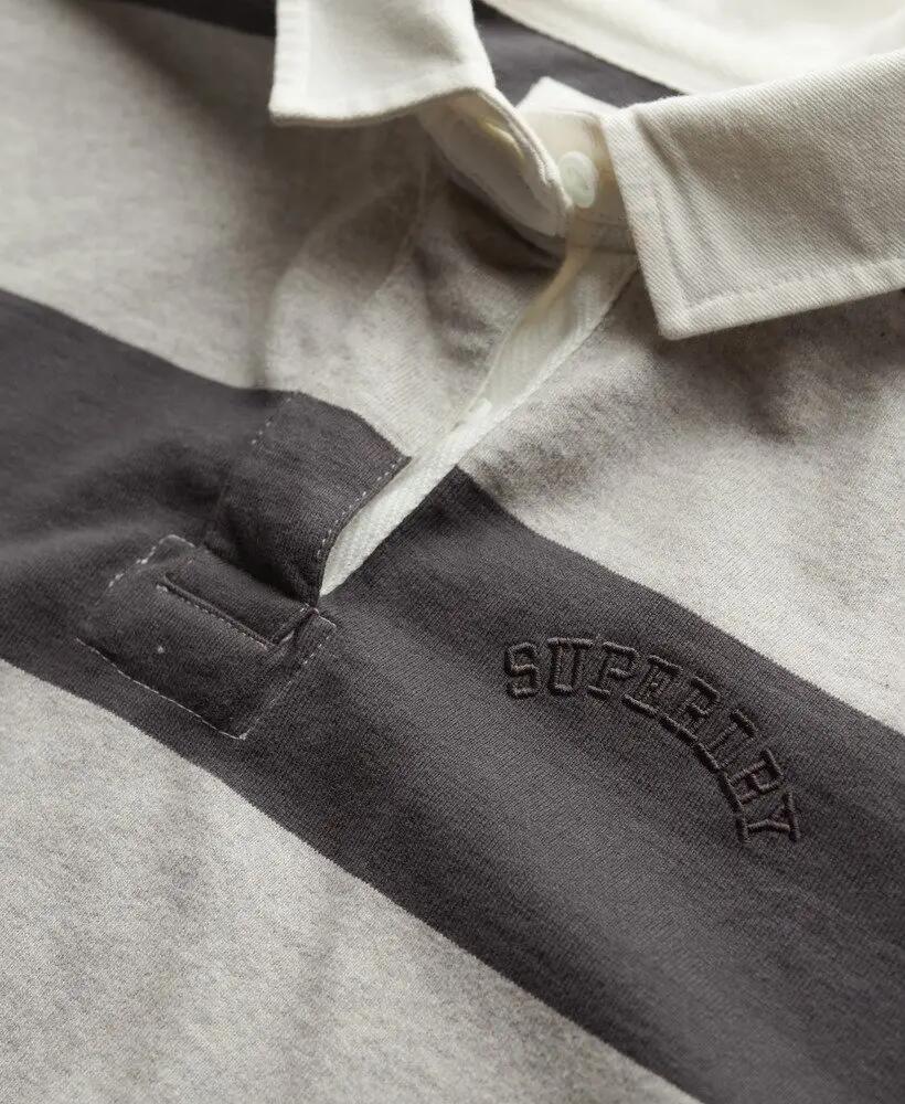 superdry Athletic Essentials Stripe Rugby Top oversize en coton 5/6