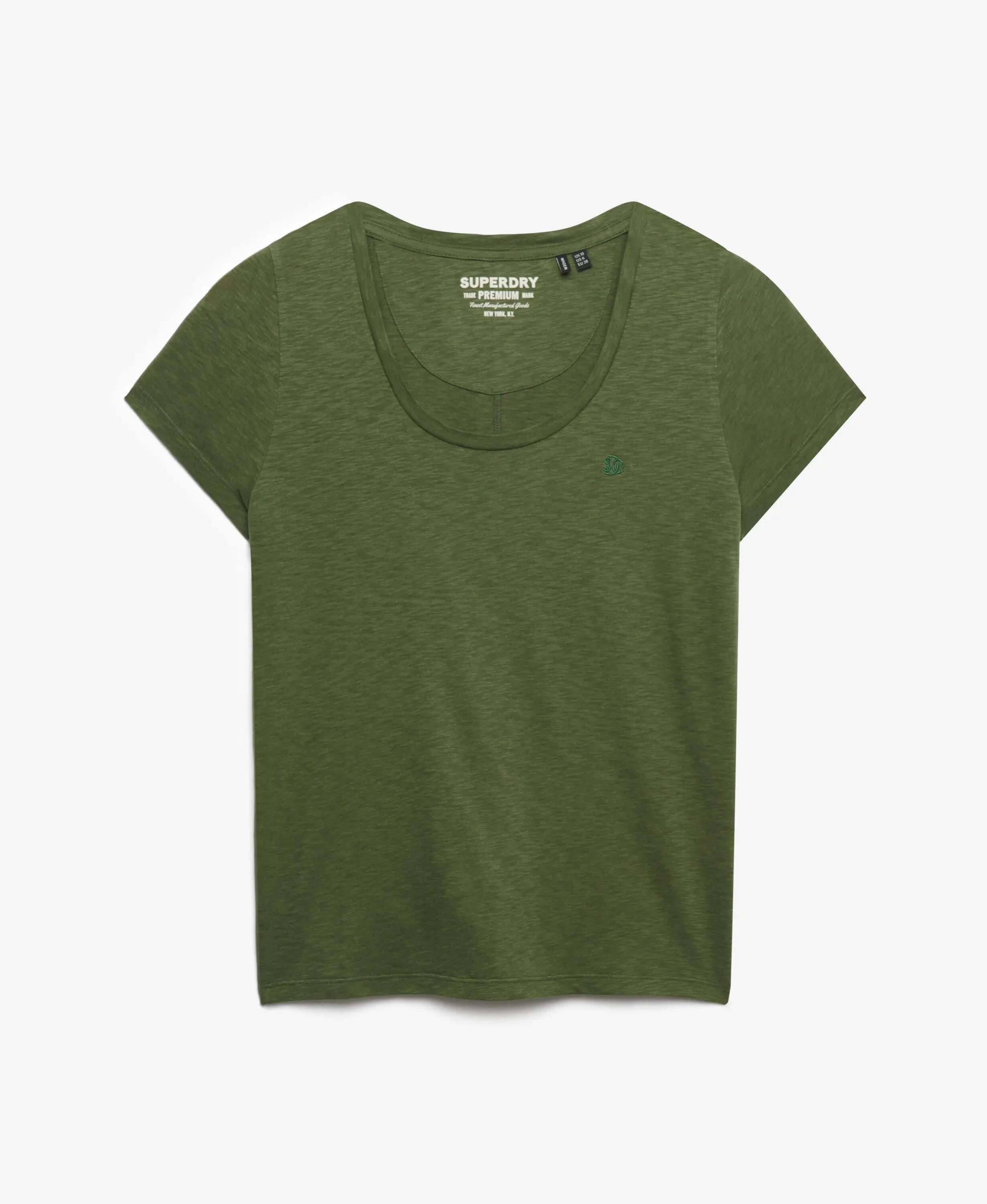 superdry Studios Scoop Neck T-Shirt slim em algodão/lyocell 7/7