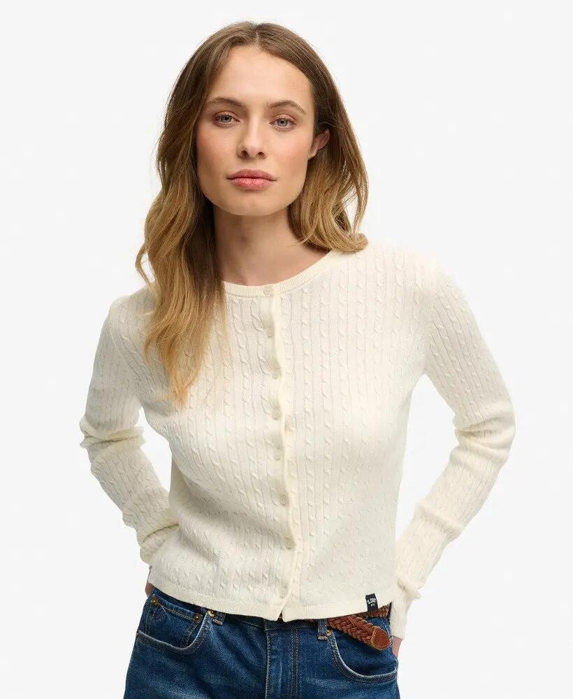 superdry Cardigan Essential leve em algodão – slim fit 2/6