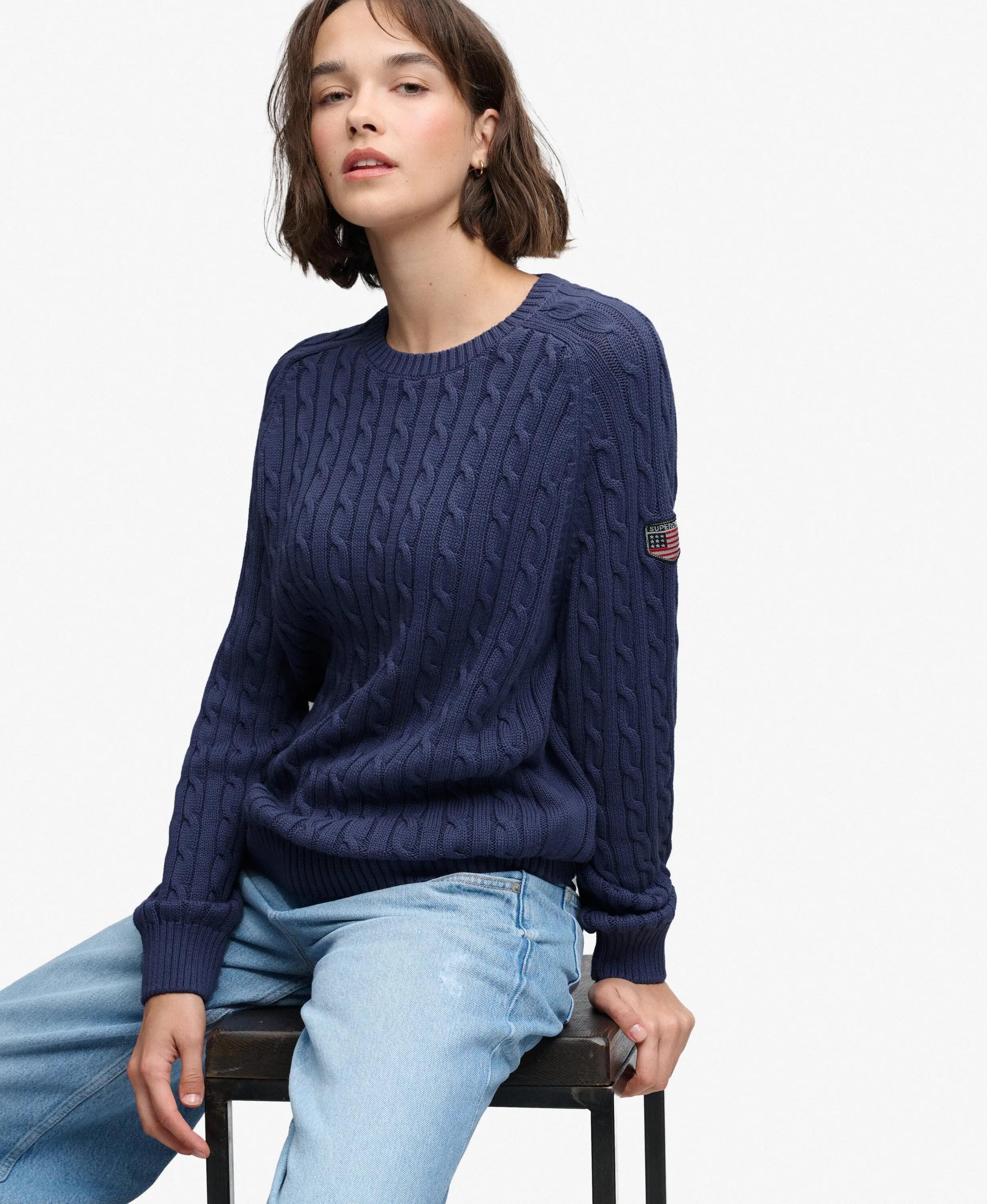 superdry Camisola Slouchy de cabo em algodão biológico 2/5