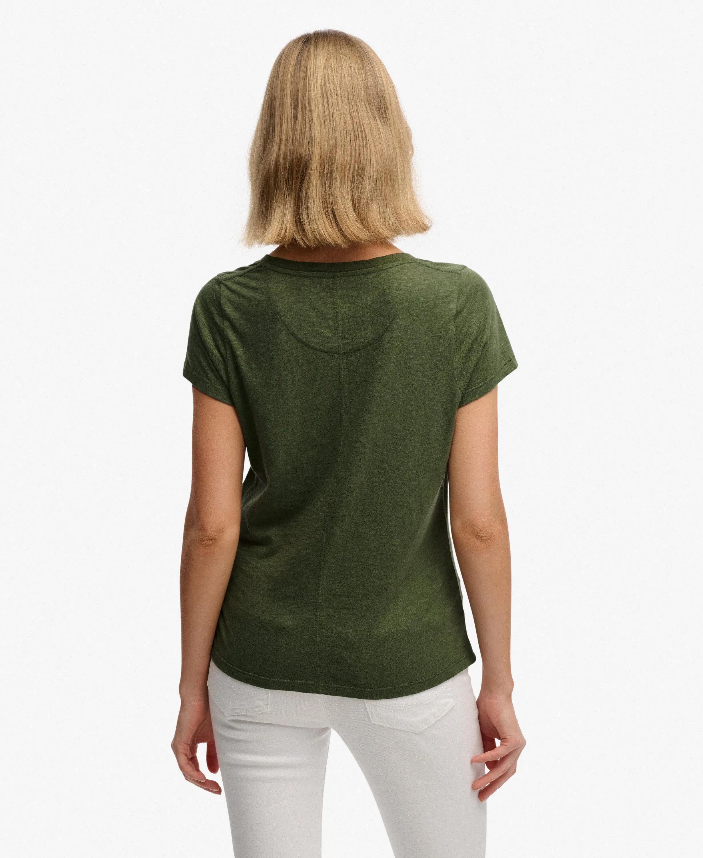 superdry Studios Scoop Neck T-Shirt slim em algodão/lyocell 5/7