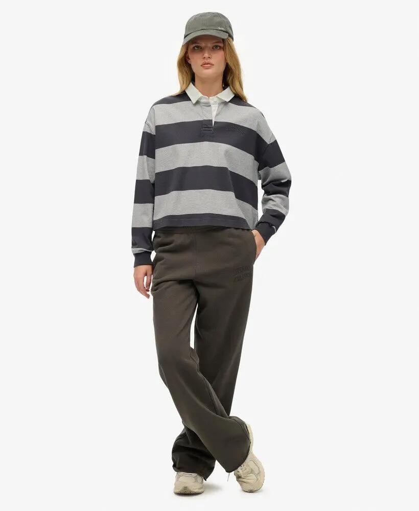 superdry Athletic Essentials Stripe Rugby Top oversize en coton 2/6
