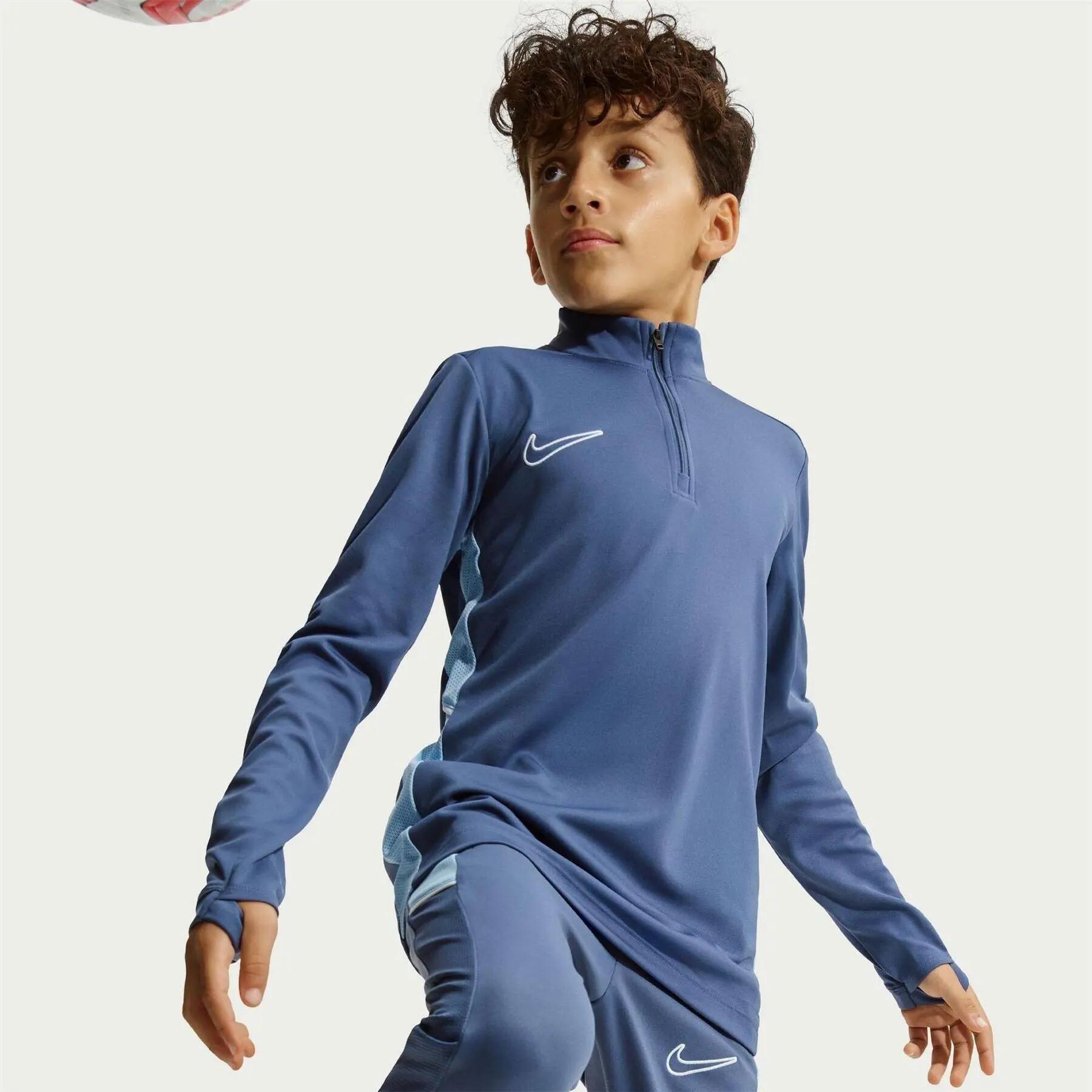 Cima Trappano Swoosh Bambini Nike Academy Blu Diffuso 3/5