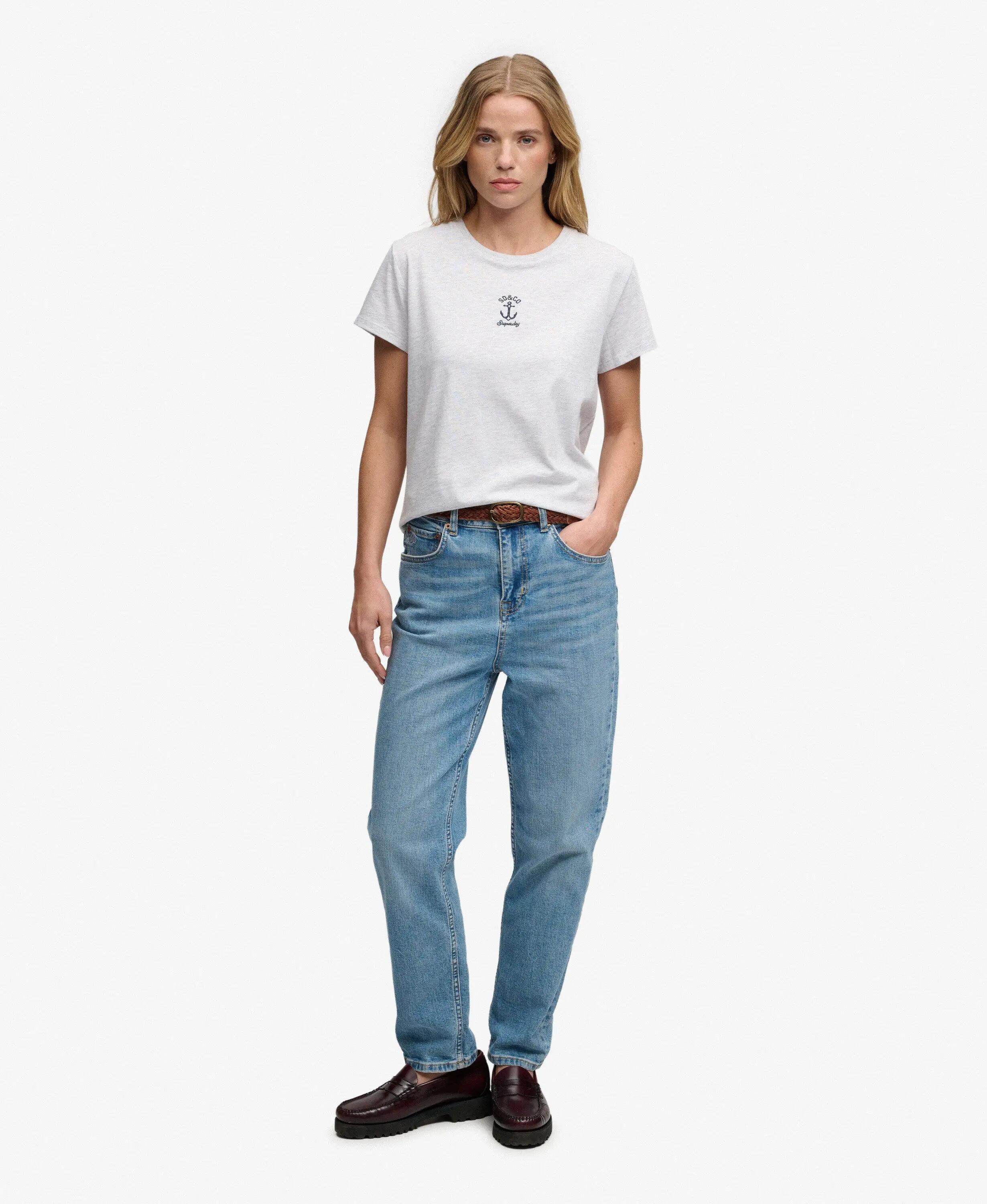 superdry Heritage Nautical Motif T‑Shirt Slim Fit Glacier Grey Marl 3/7