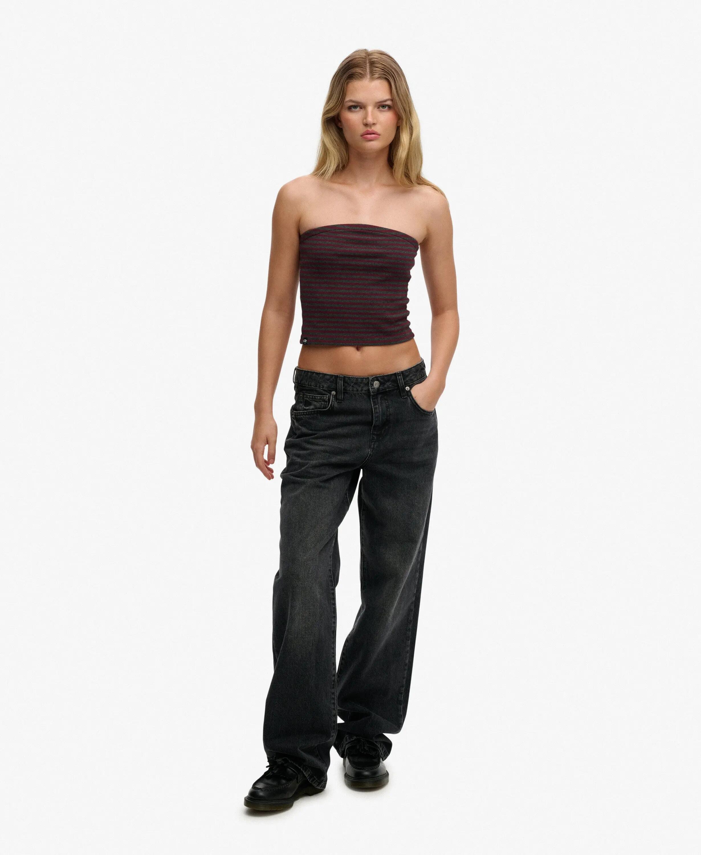 superdry Athletic Essentials Jersey Bandeau Top van biologisch katoen 3/7