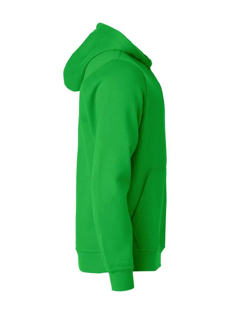 clique Basic Hoody Junior em tecido estabilizado com acabamento anti-pilling 4/4
