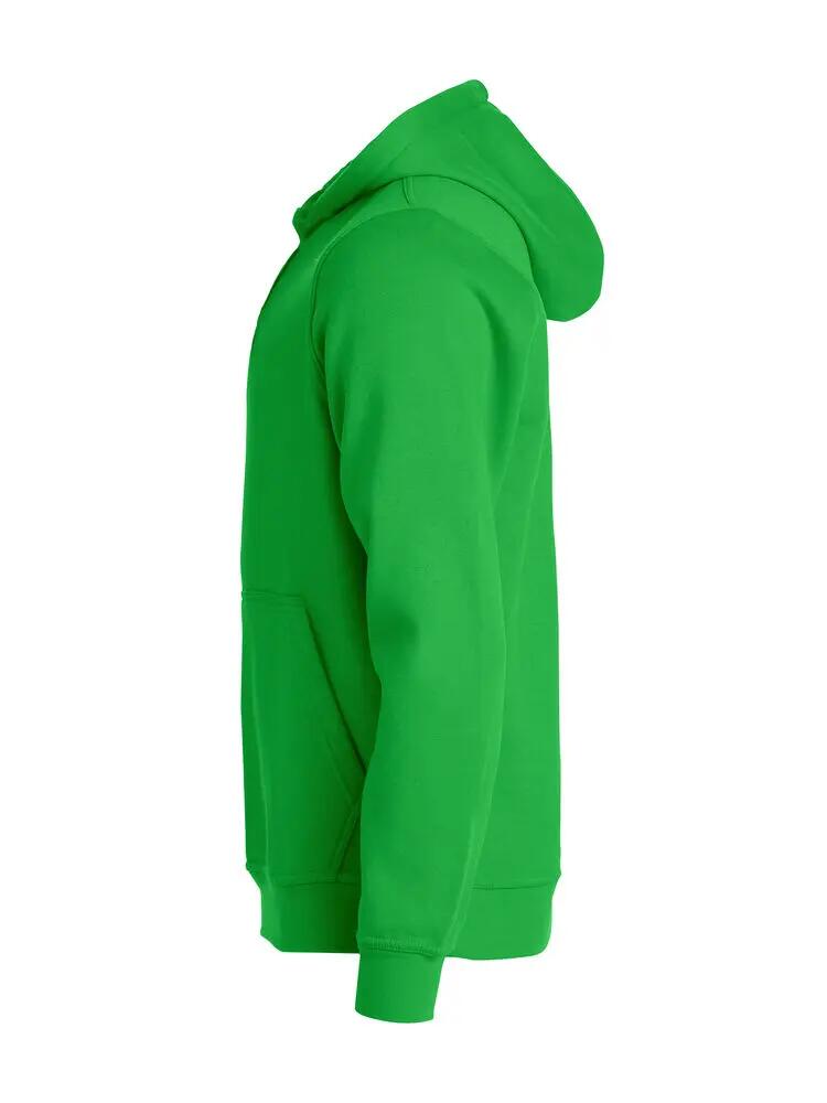 clique Basic Hoody Junior em tecido estabilizado com acabamento anti-pilling 3/4