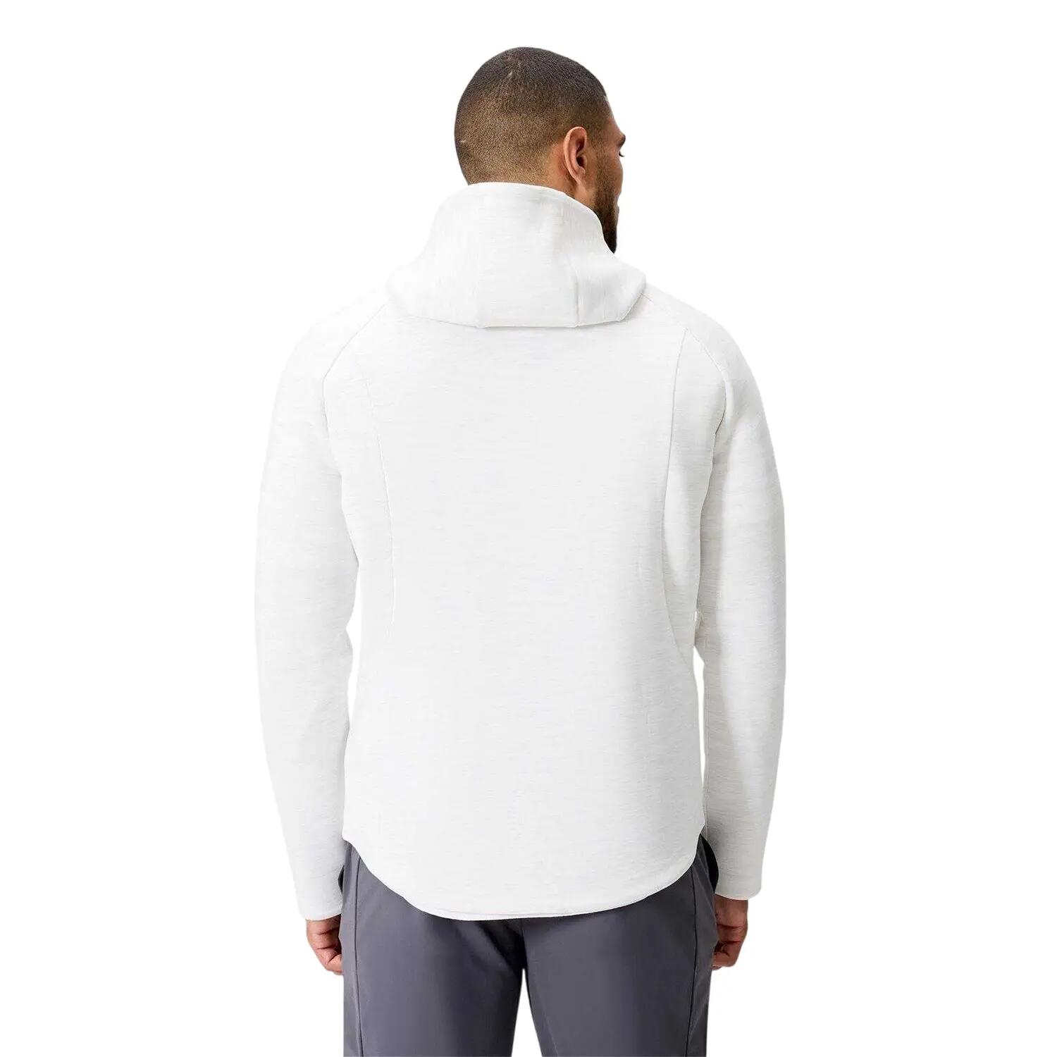 Felpa Con Cappuccio E Zip Intera Regolare Raglan Uomo Canterbury Everest Bianco 3/4
