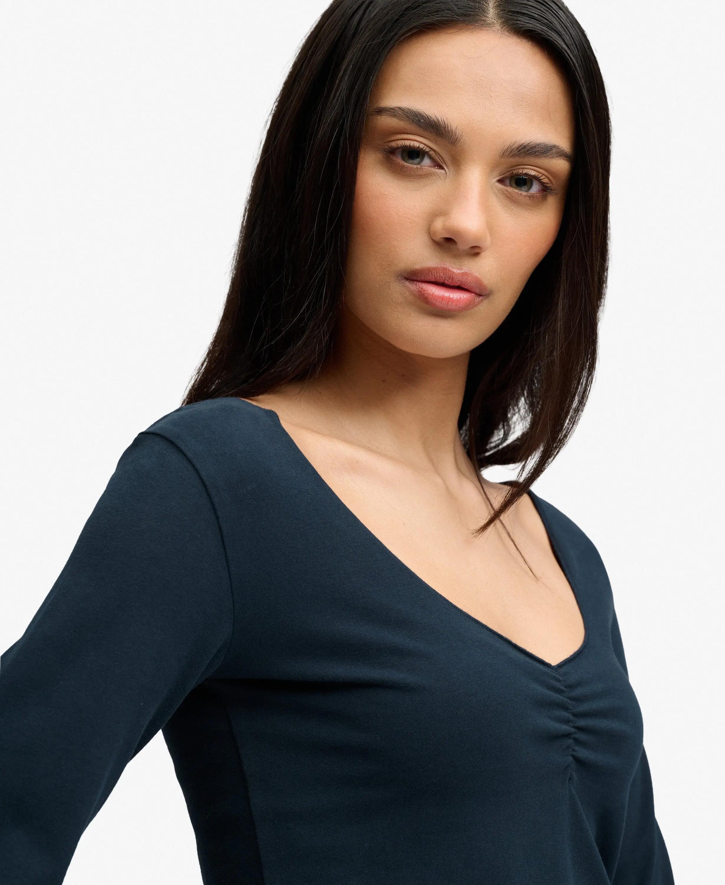 superdry Top manches longues ajusté à fronces 4/7