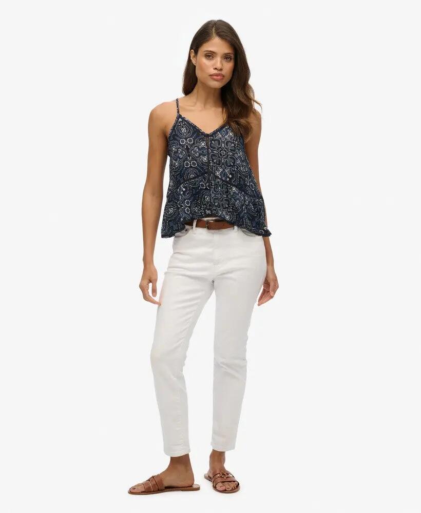 superdry Top Cami Ladder Trim com Renda 2/4