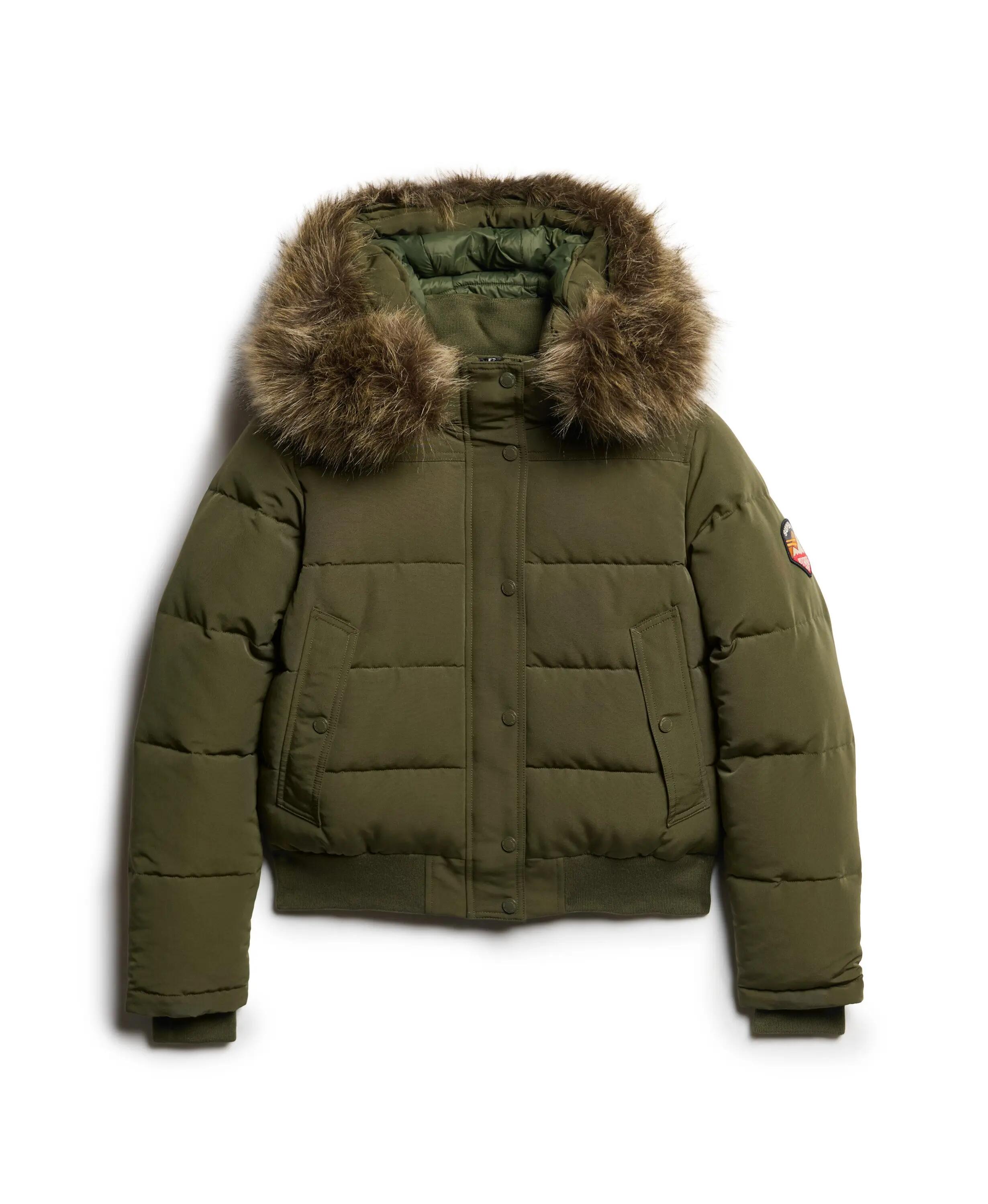 superdry Blusão bomber Everest com capuz Slim em poliéster 5/5