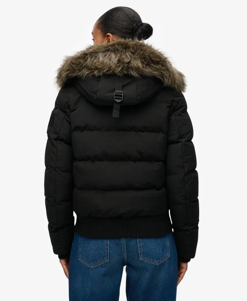superdry Everest Hooded Bomber Jacket met capuchon en warme voering 6/7