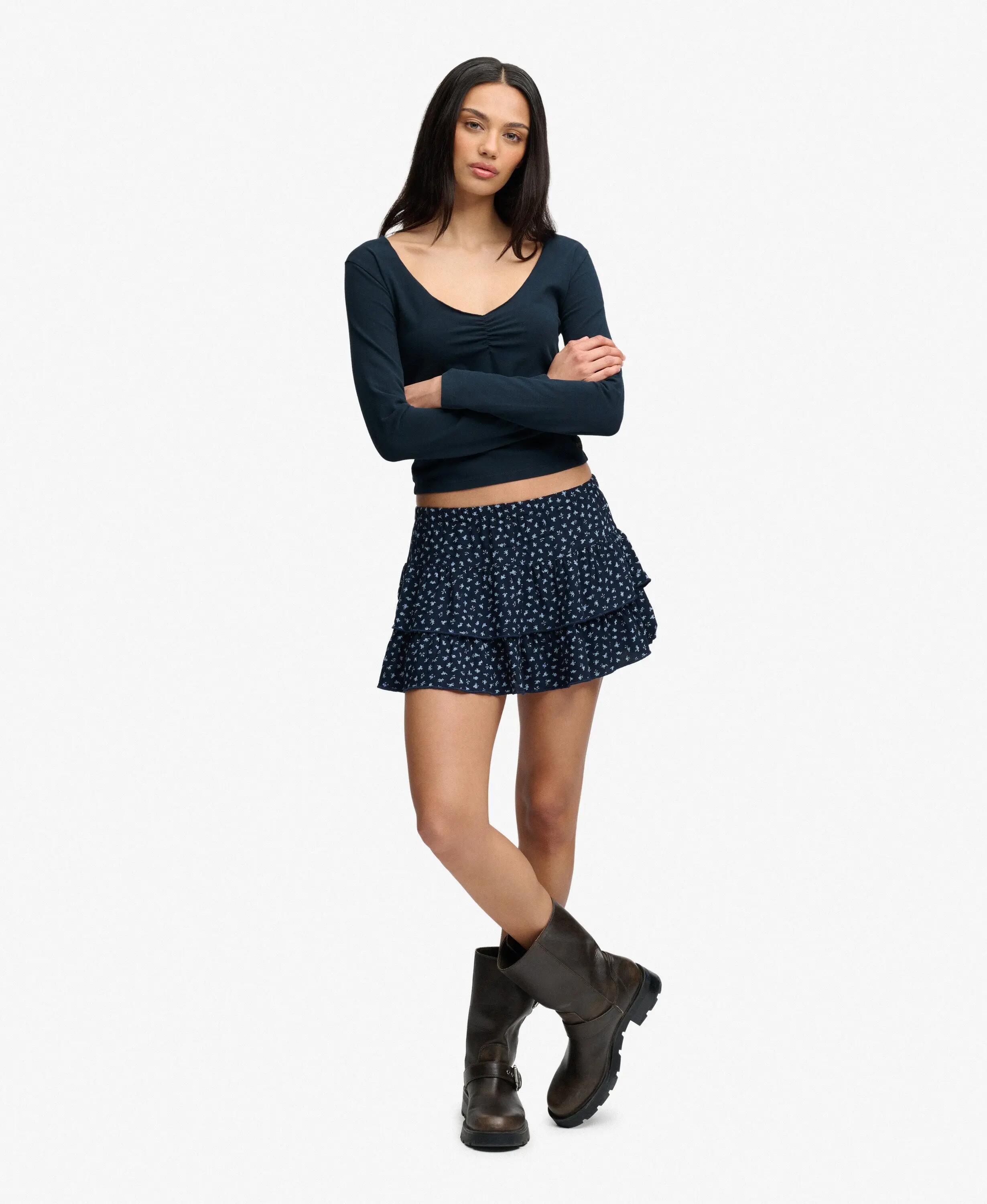 superdry Top manches longues ajusté à fronces 3/7
